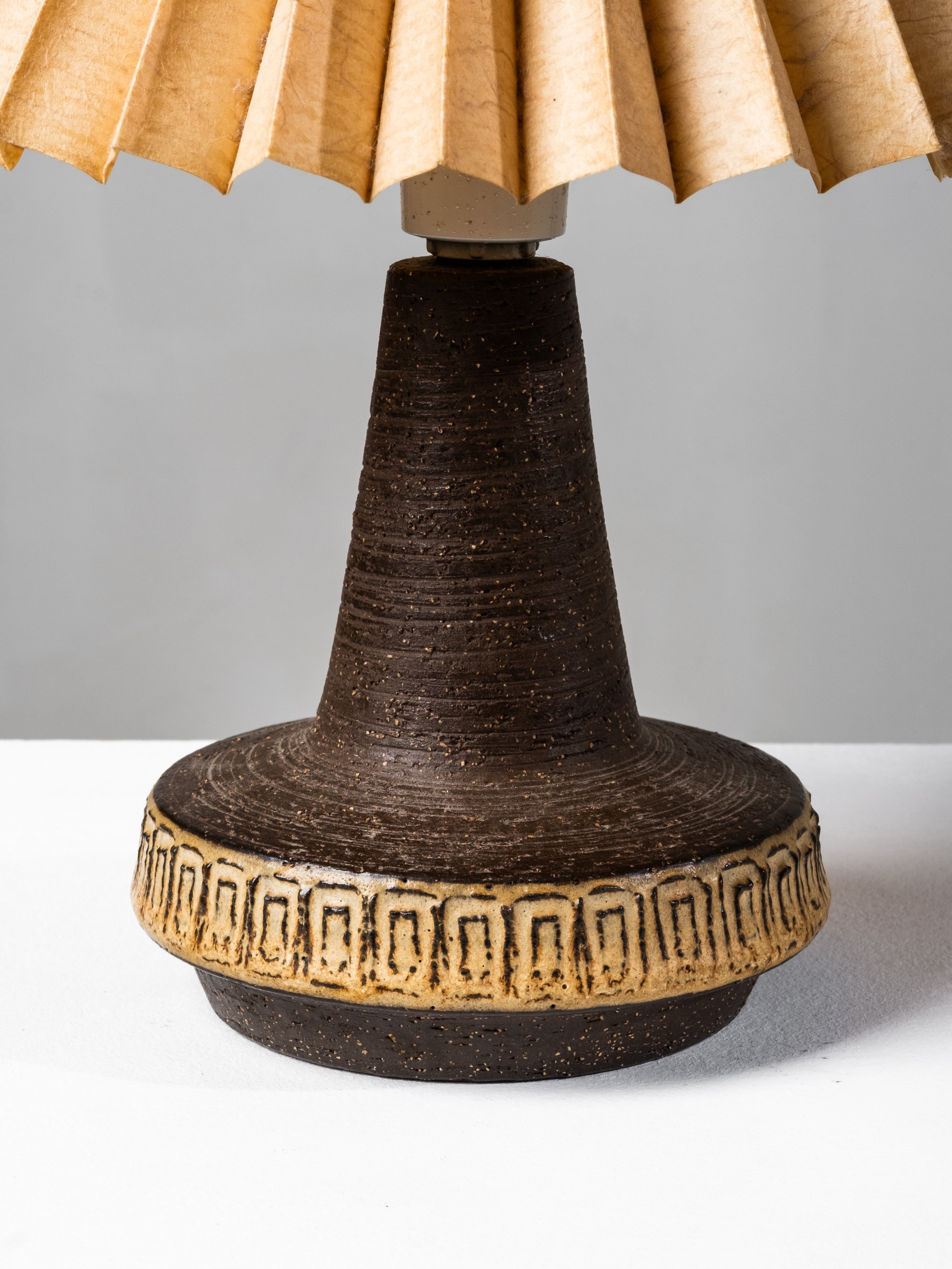 Stoneware Table Lamp by Michael Andersen & Søn, Bornholm, Denmark