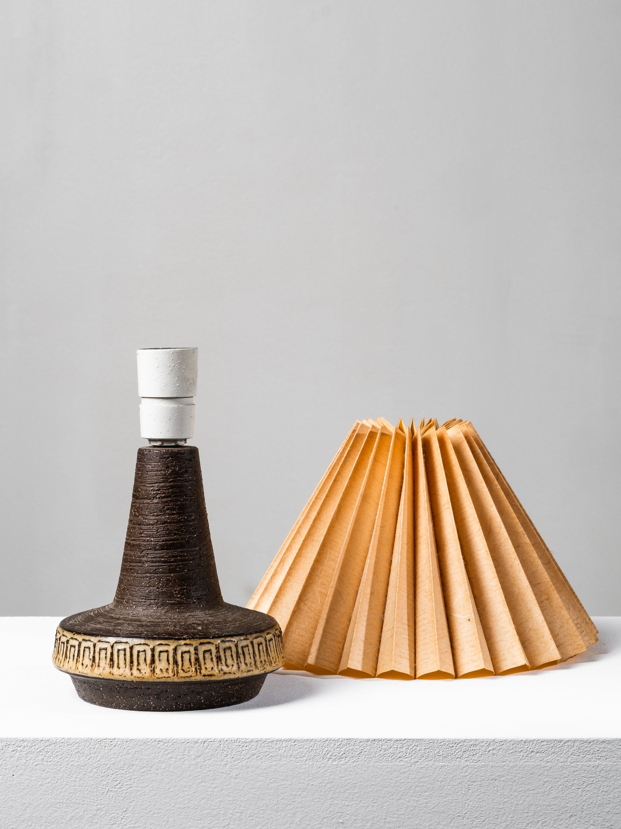 Stoneware Table Lamp by Michael Andersen &amp; Søn, Bornholm, Denmark, 1960s