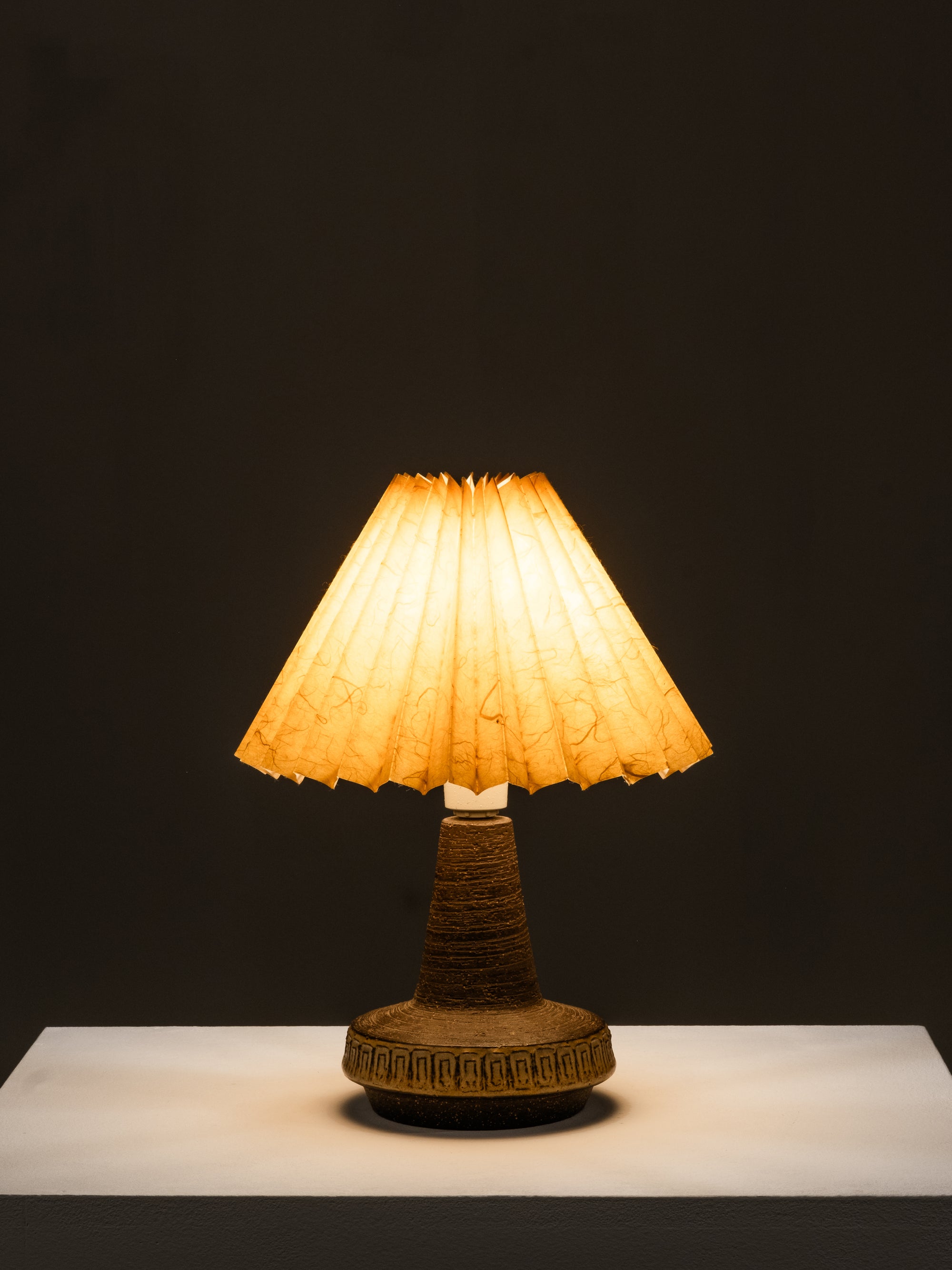 Stoneware Table Lamp by Michael Andersen &amp; Søn, Bornholm, Denmark, 1960s