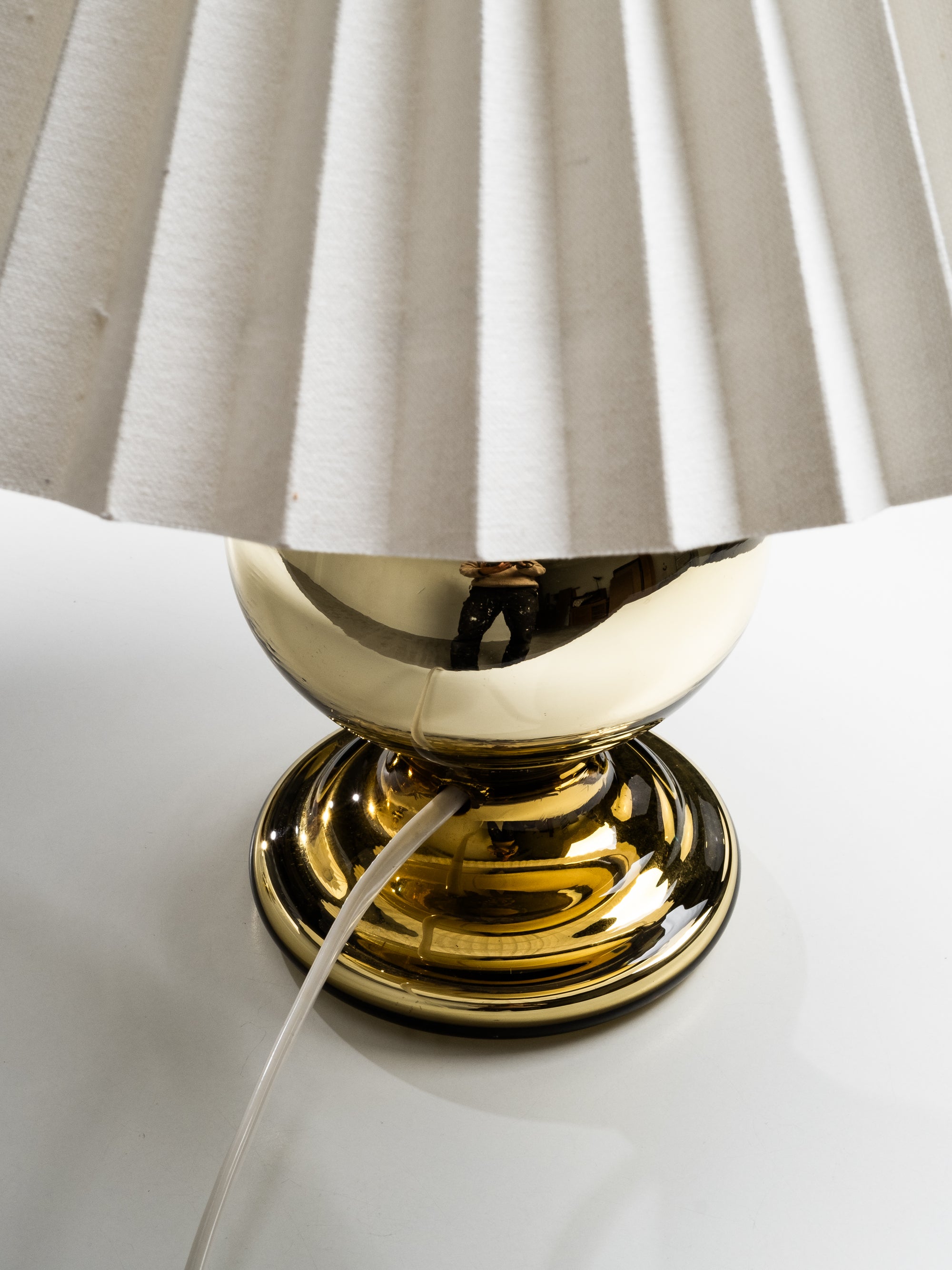 Pair of Mid-Century Swedish Mercury Glass Table Lamps, 1960s