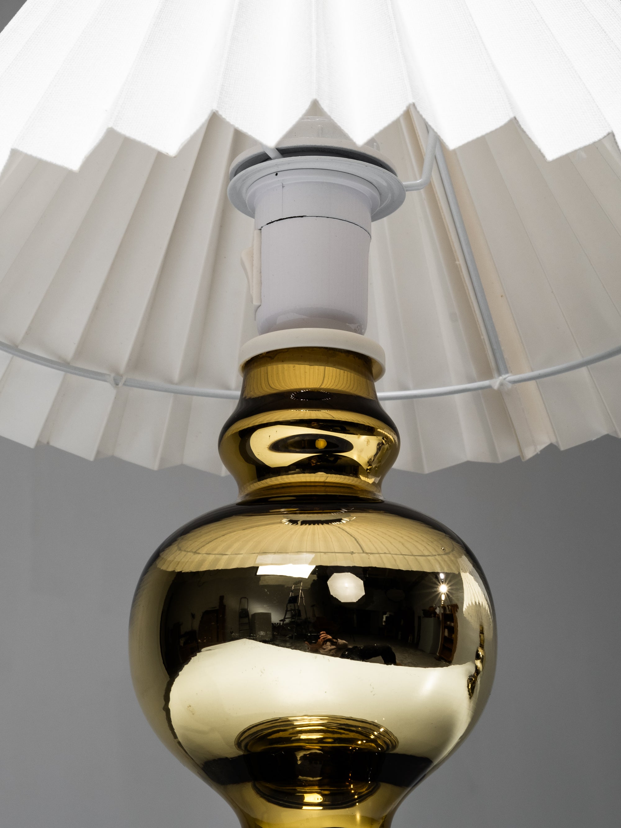 Pair of Mid-Century Swedish Mercury Glass Table Lamps, 1960s