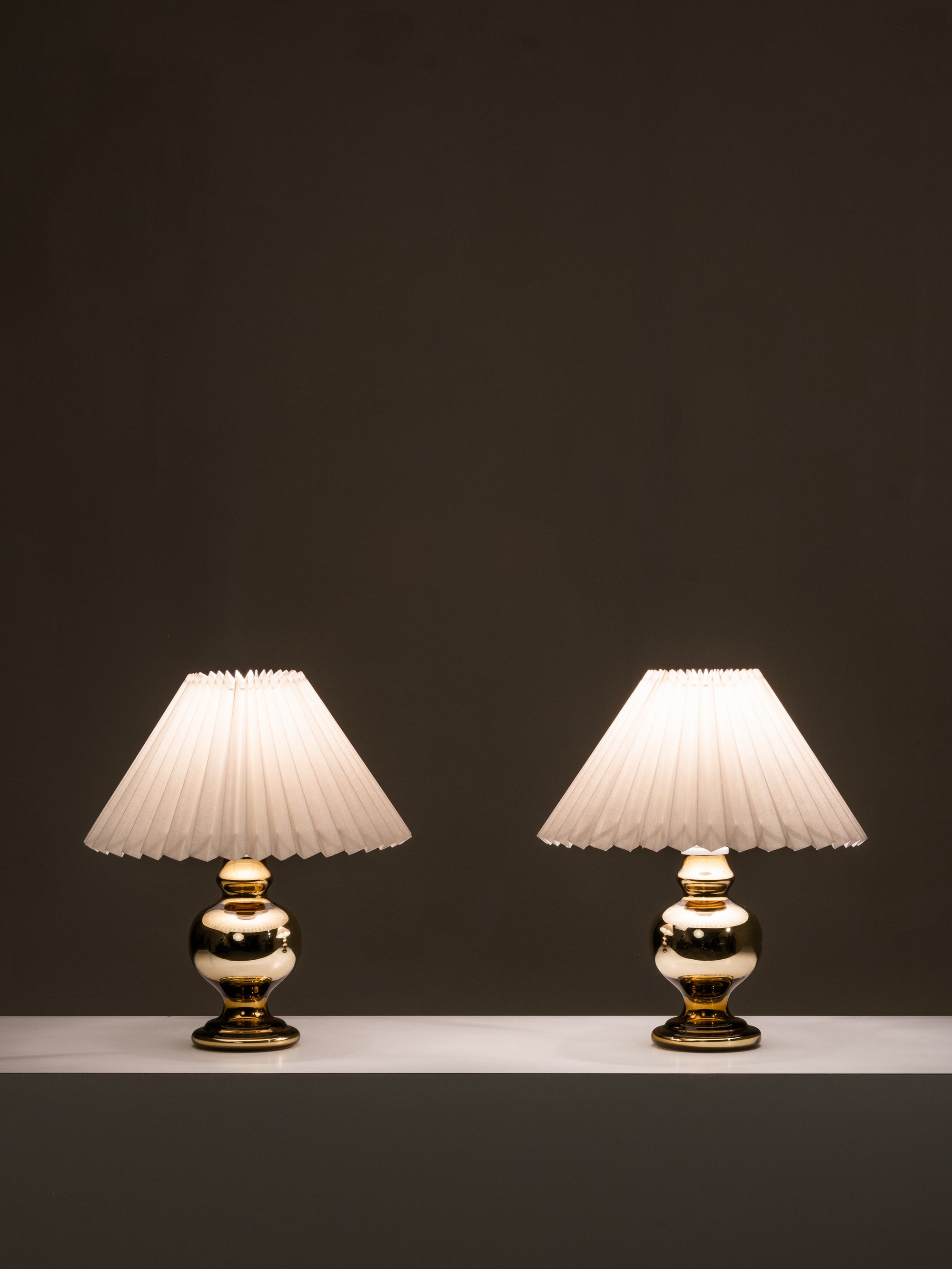 Pair of Mid-Century Swedish Mercury Glass Table Lamps, 1960s