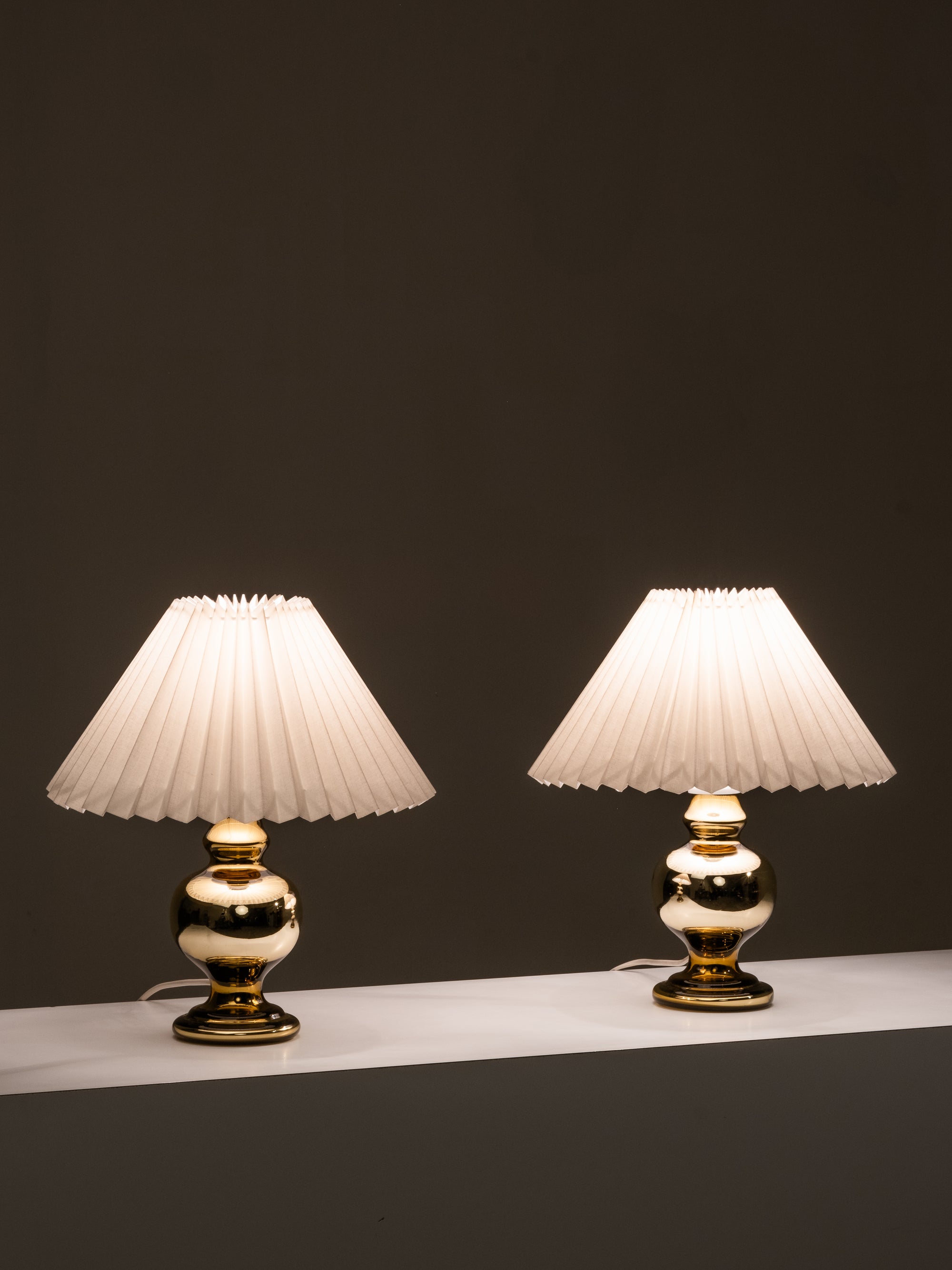 Pair of Mid-Century Swedish Mercury Glass Table Lamps, 1960s