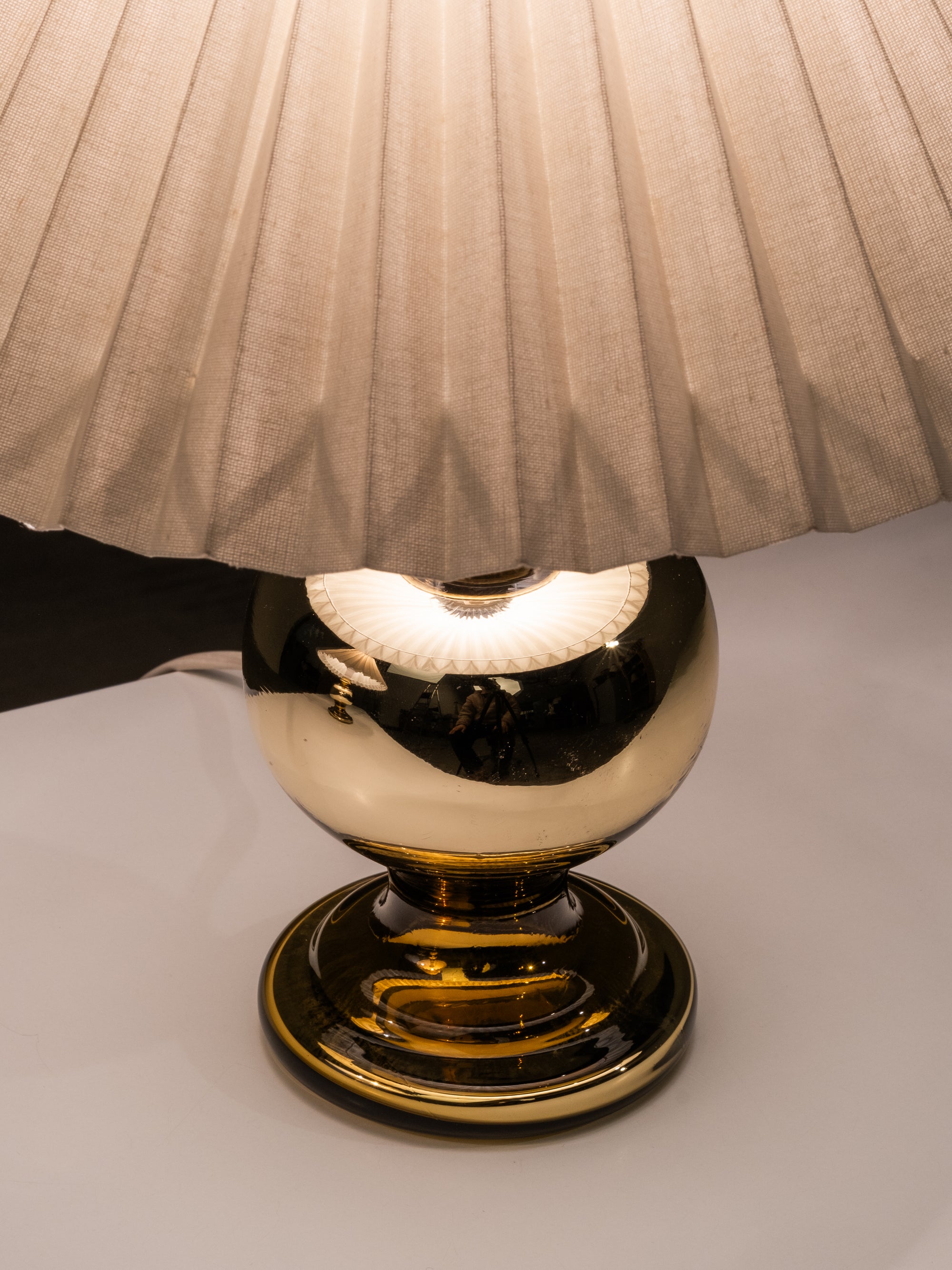 Pair of Mid-Century Swedish Mercury Glass Table Lamps, 1960s