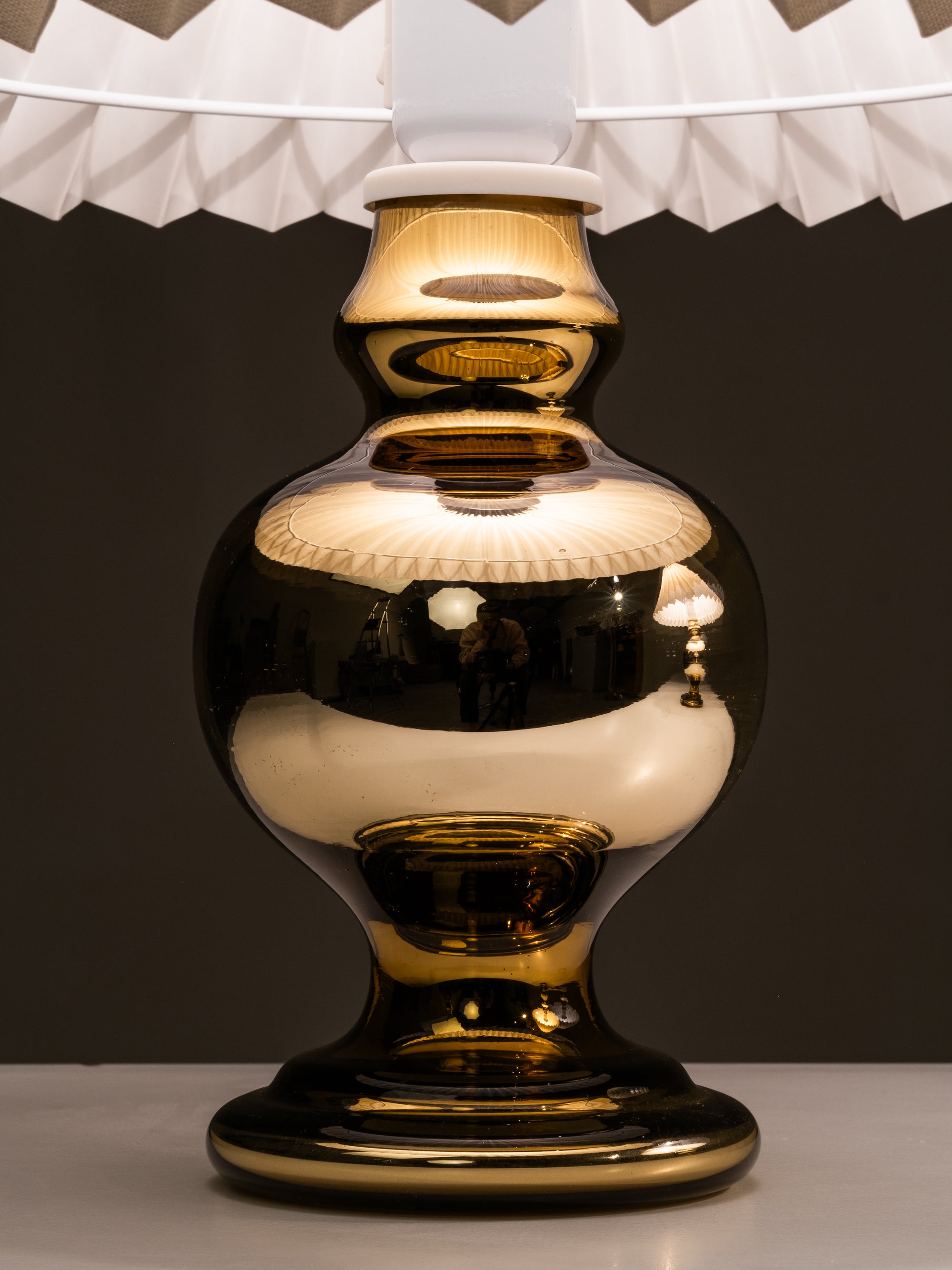 Pair of Mid-Century Swedish Mercury Glass Table Lamps, 1960s