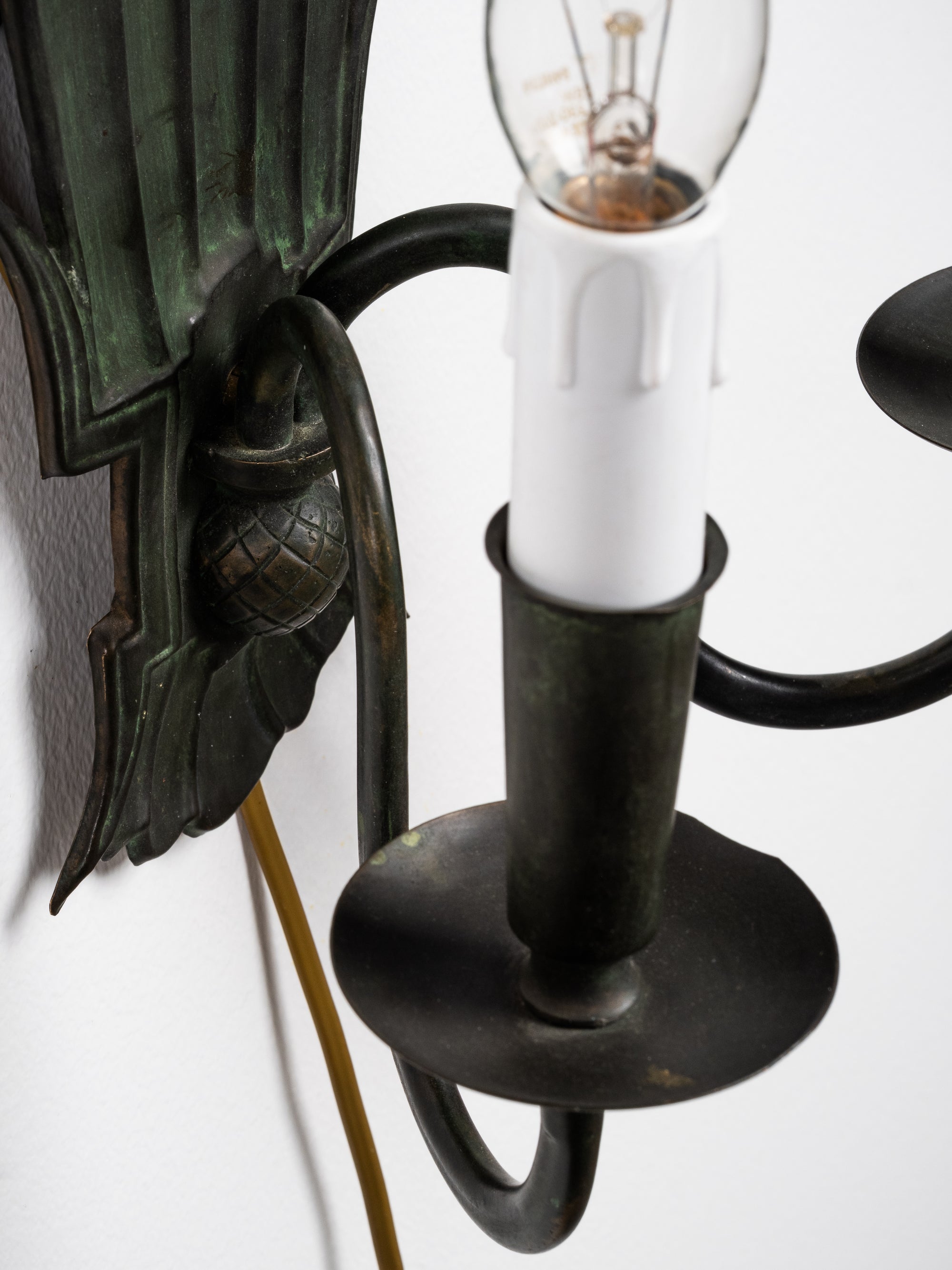 Paavo Tynell Art Deco Wall Sconce Model 7004 for Taito Oy, 1930s