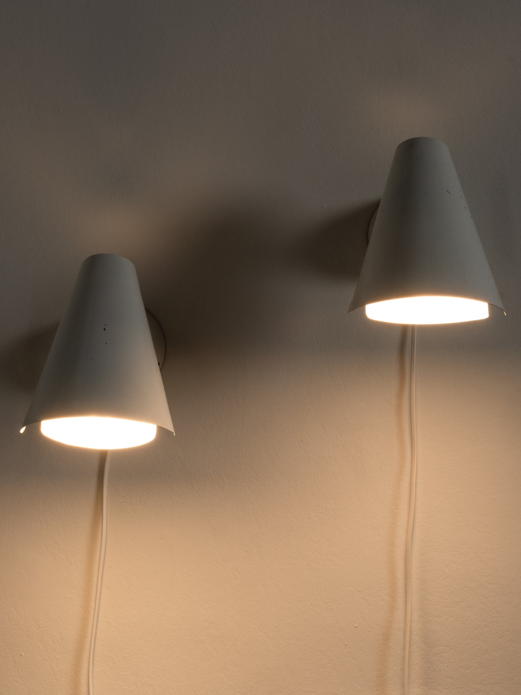 Pair of Wall Lamps Model 2351 by Paavo Tynell for Idman, Finland, 1950s