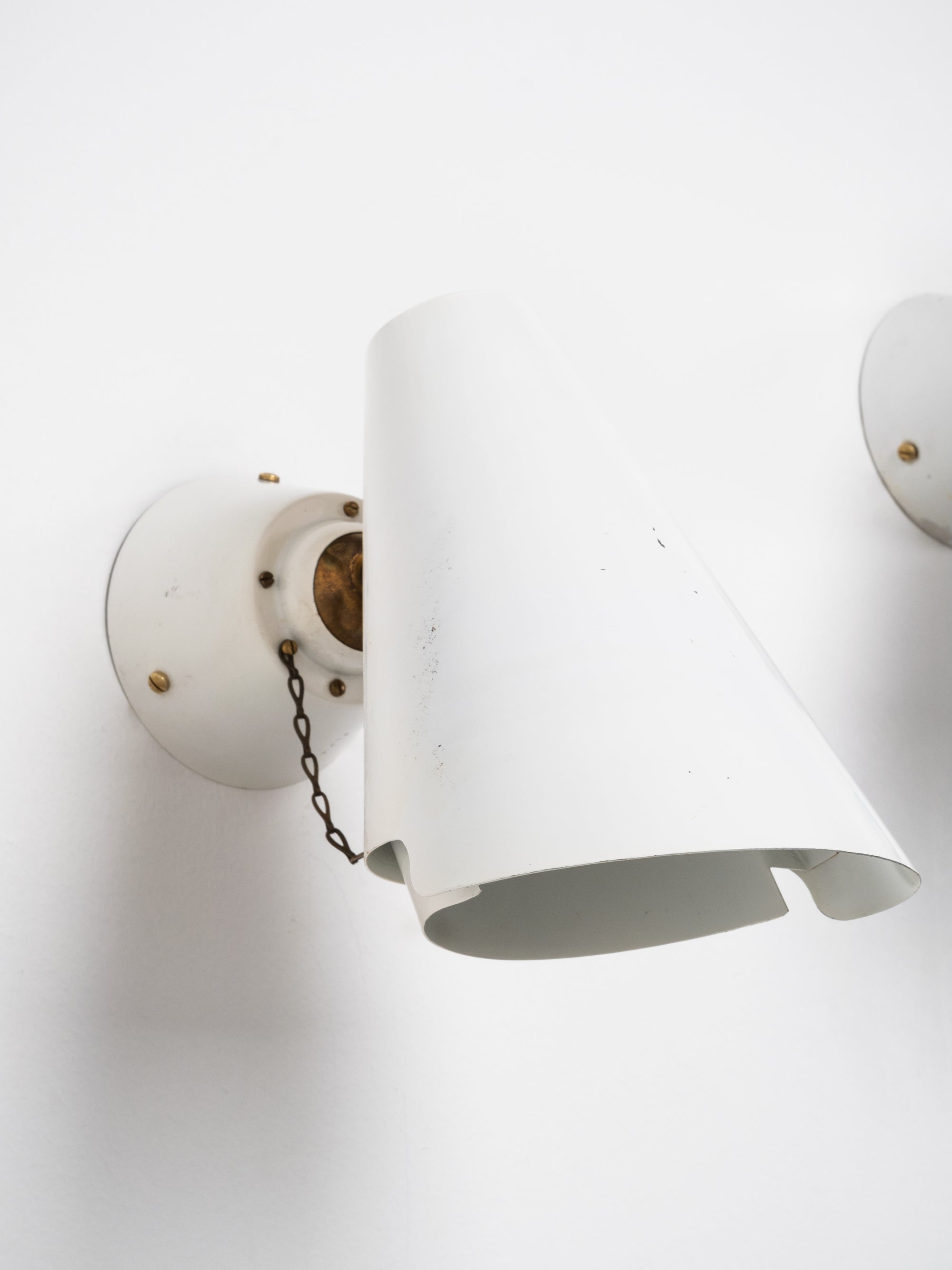 Pair of Wall Lamps Model 2351 by Paavo Tynell for Idman, Finland, 1950s