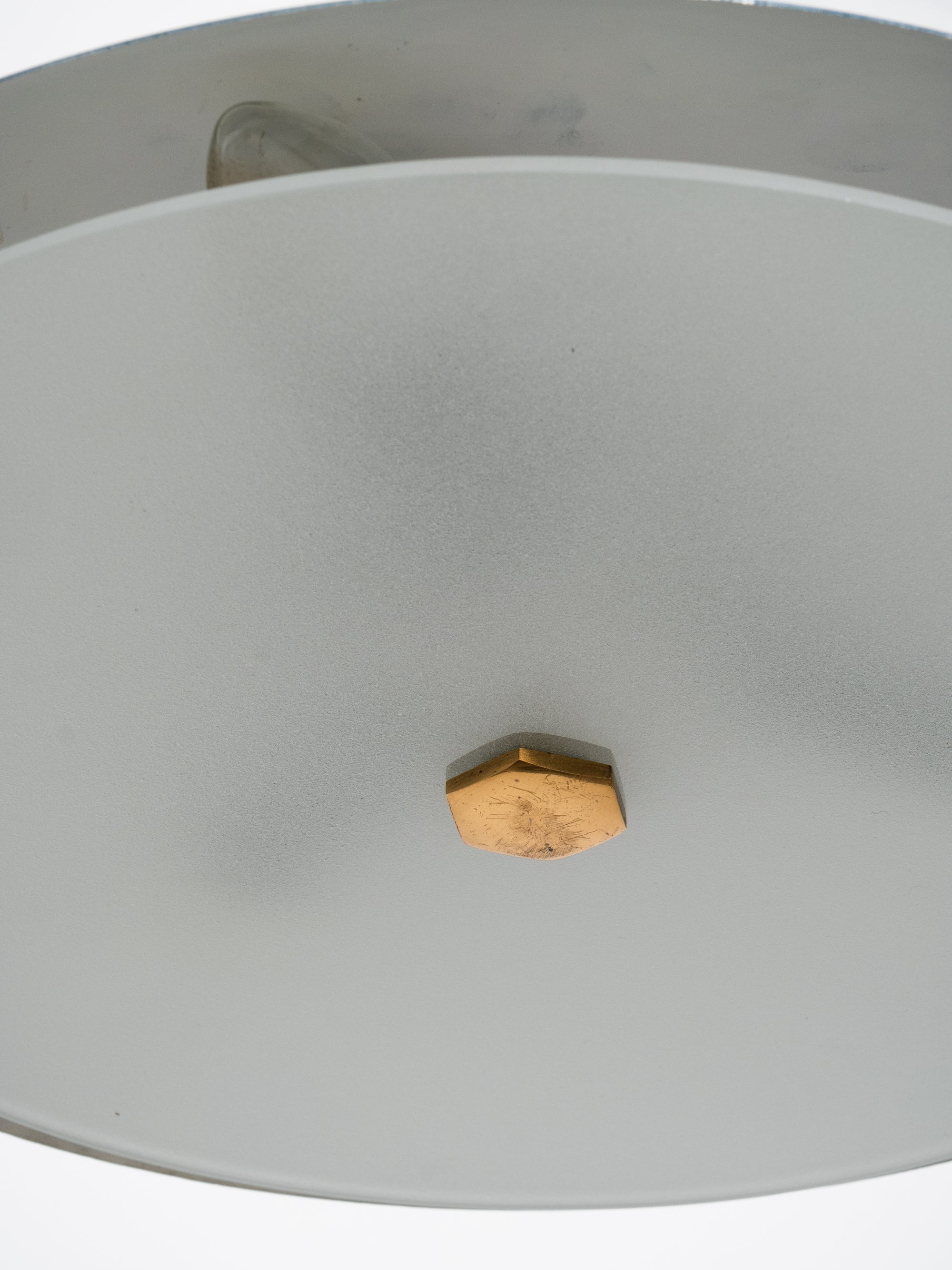 Mid-Century Modern Brass Wall Light with Painted Shade, Valinte, Finland, 1960s