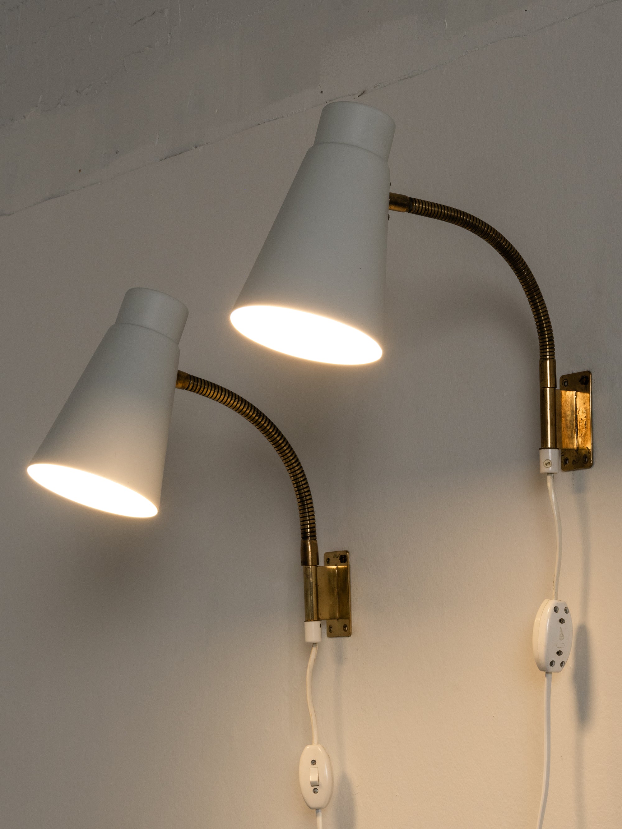 Pair of Nordic Modern Wall Lights by Itsu, Finland, 1960s