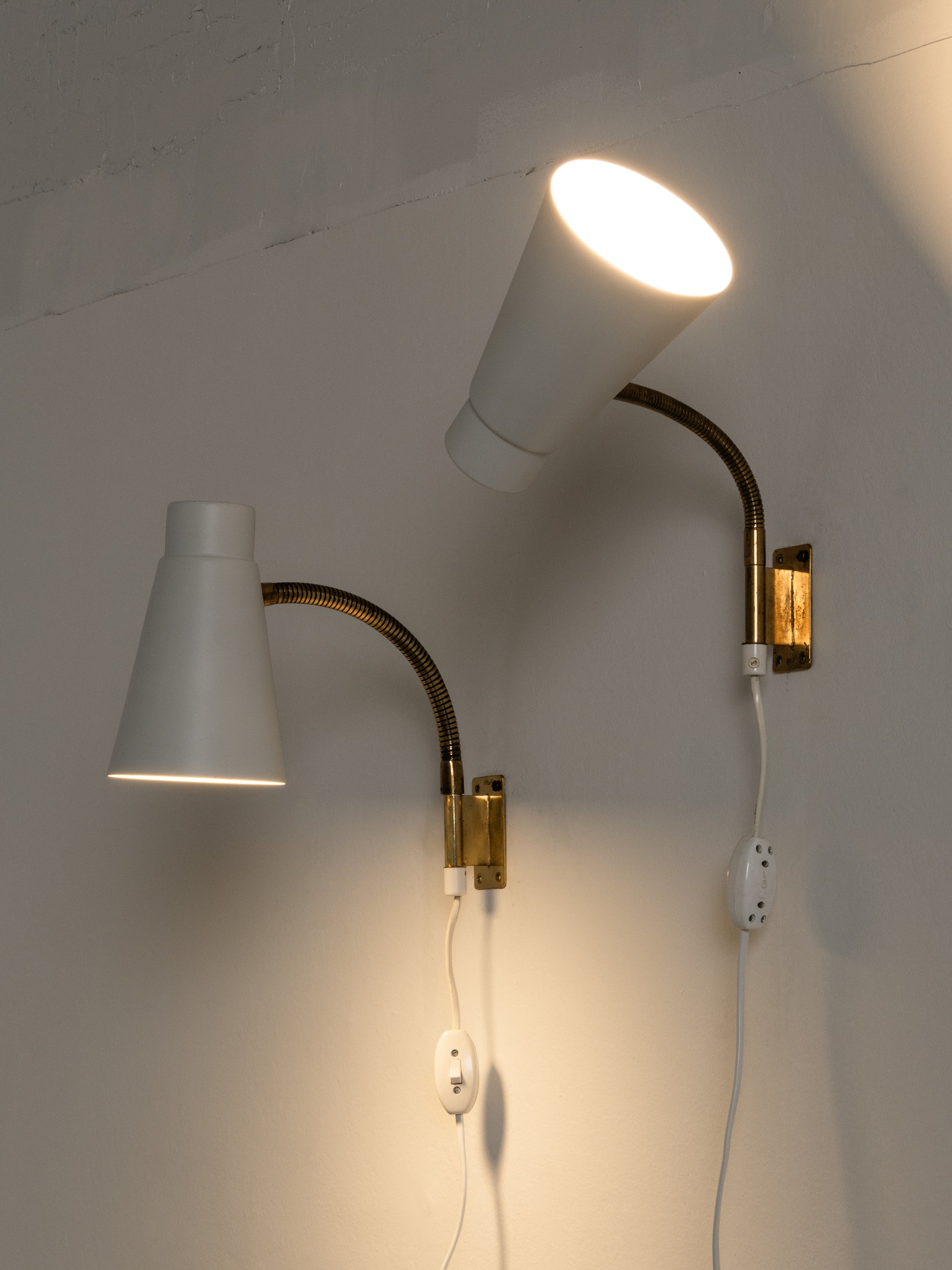 Pair of Nordic Modern Wall Lights by Itsu, Finland, 1960s