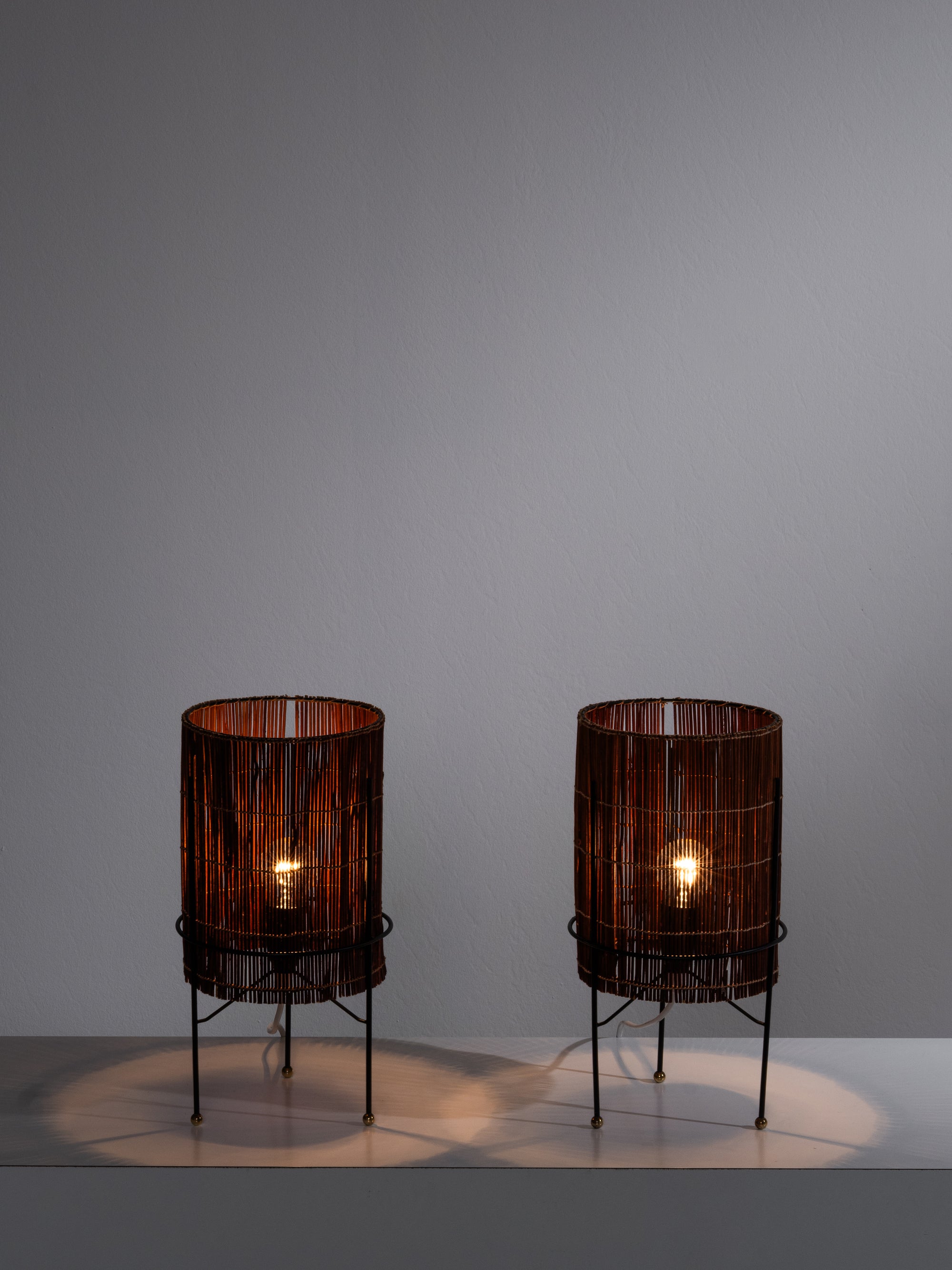 Pair of Mid-Century Modern Table Lamps Model EV 84, Itsu Oy, Finland