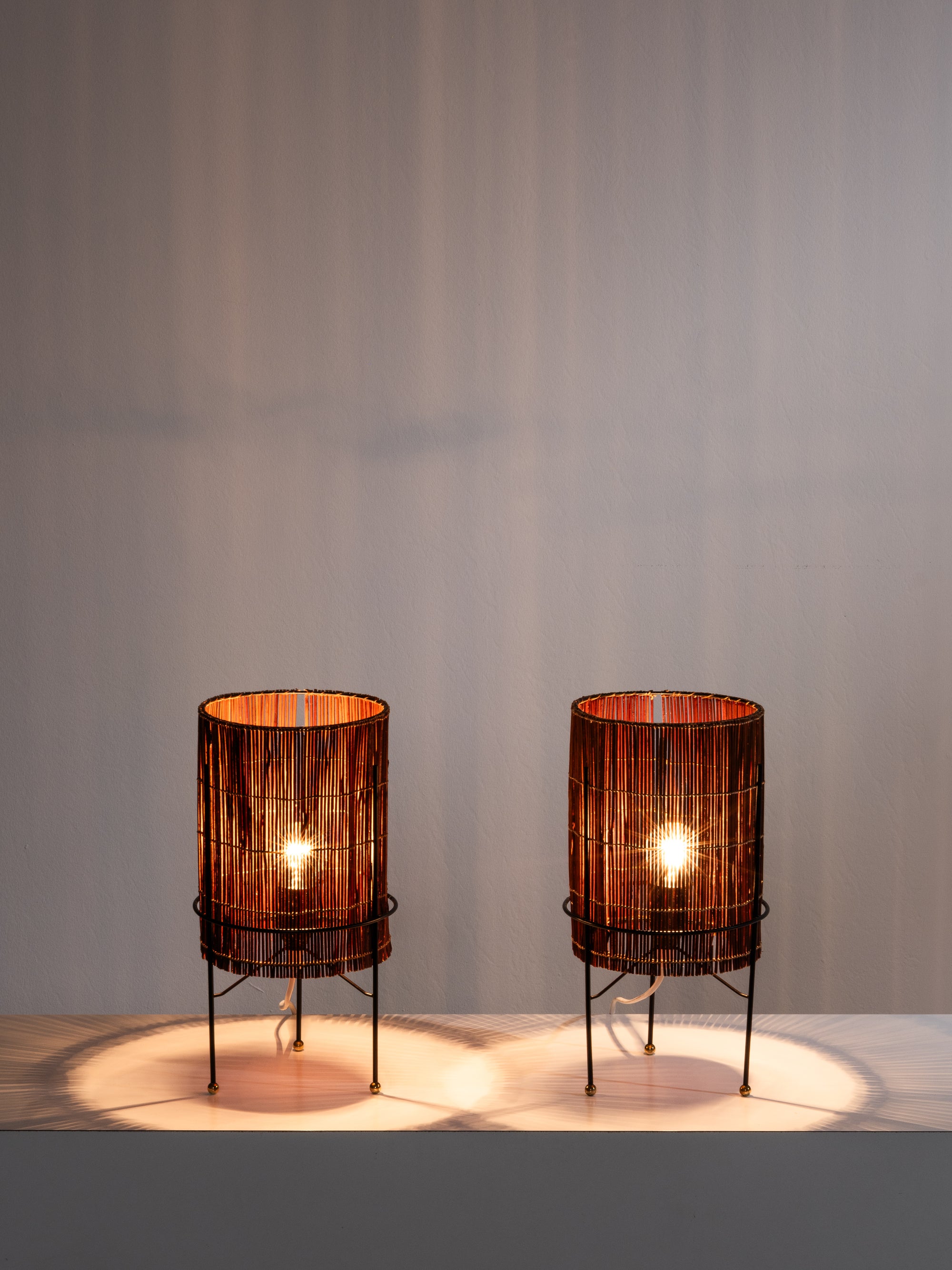 Pair of Mid-Century Modern Table Lamps Model EV 84, Itsu Oy, Finland