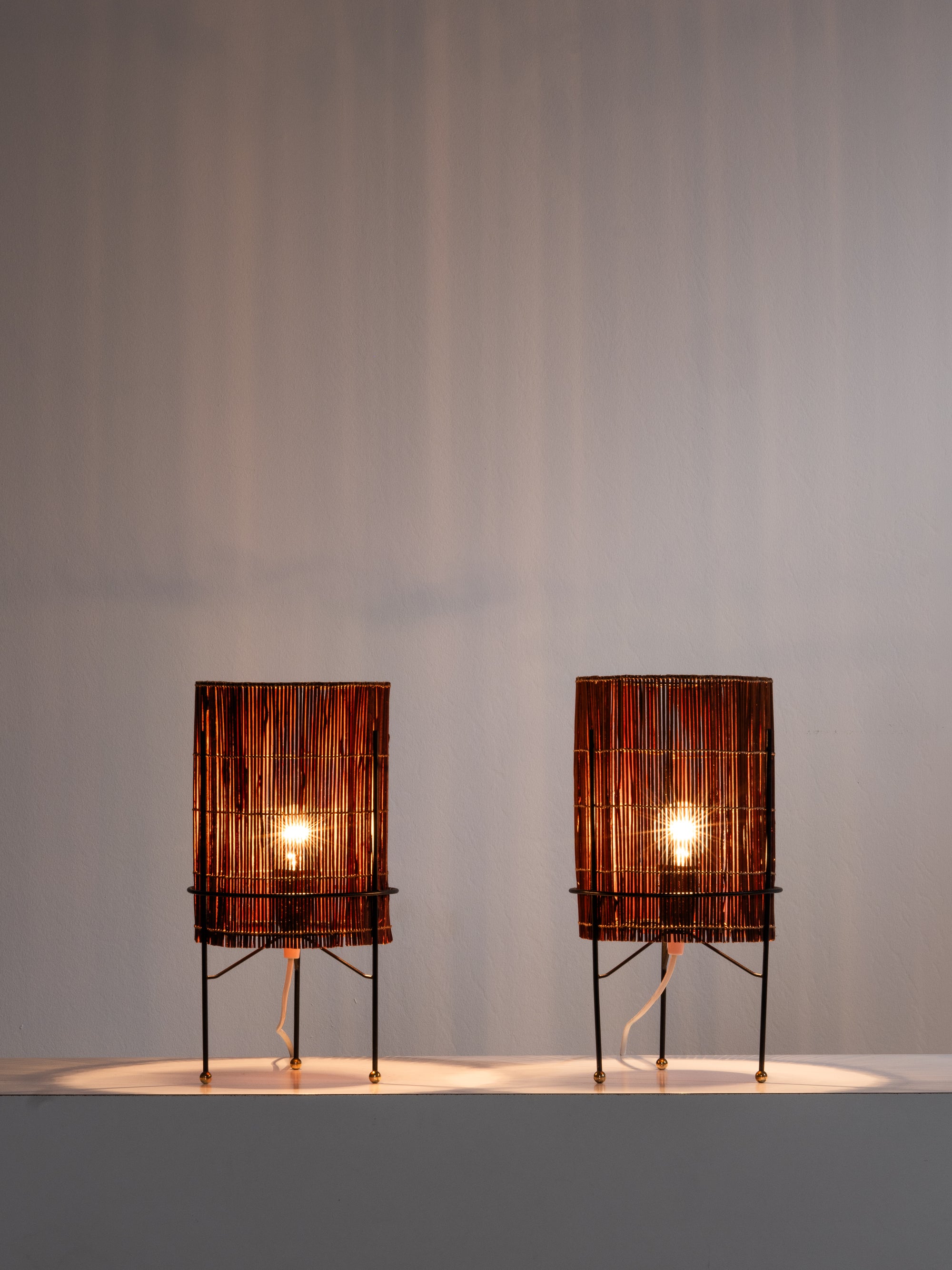 Pair of Mid-Century Modern Table Lamps Model EV 84, Itsu Oy, Finland