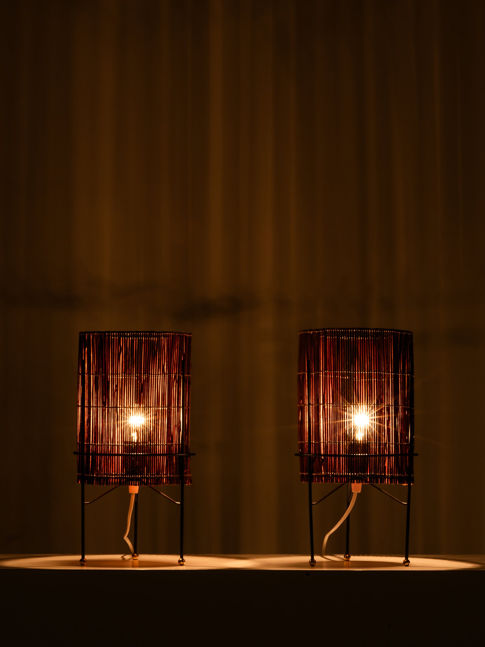 Pair of Mid-Century Modern Table Lamps Model EV 84, Itsu Oy, Finland