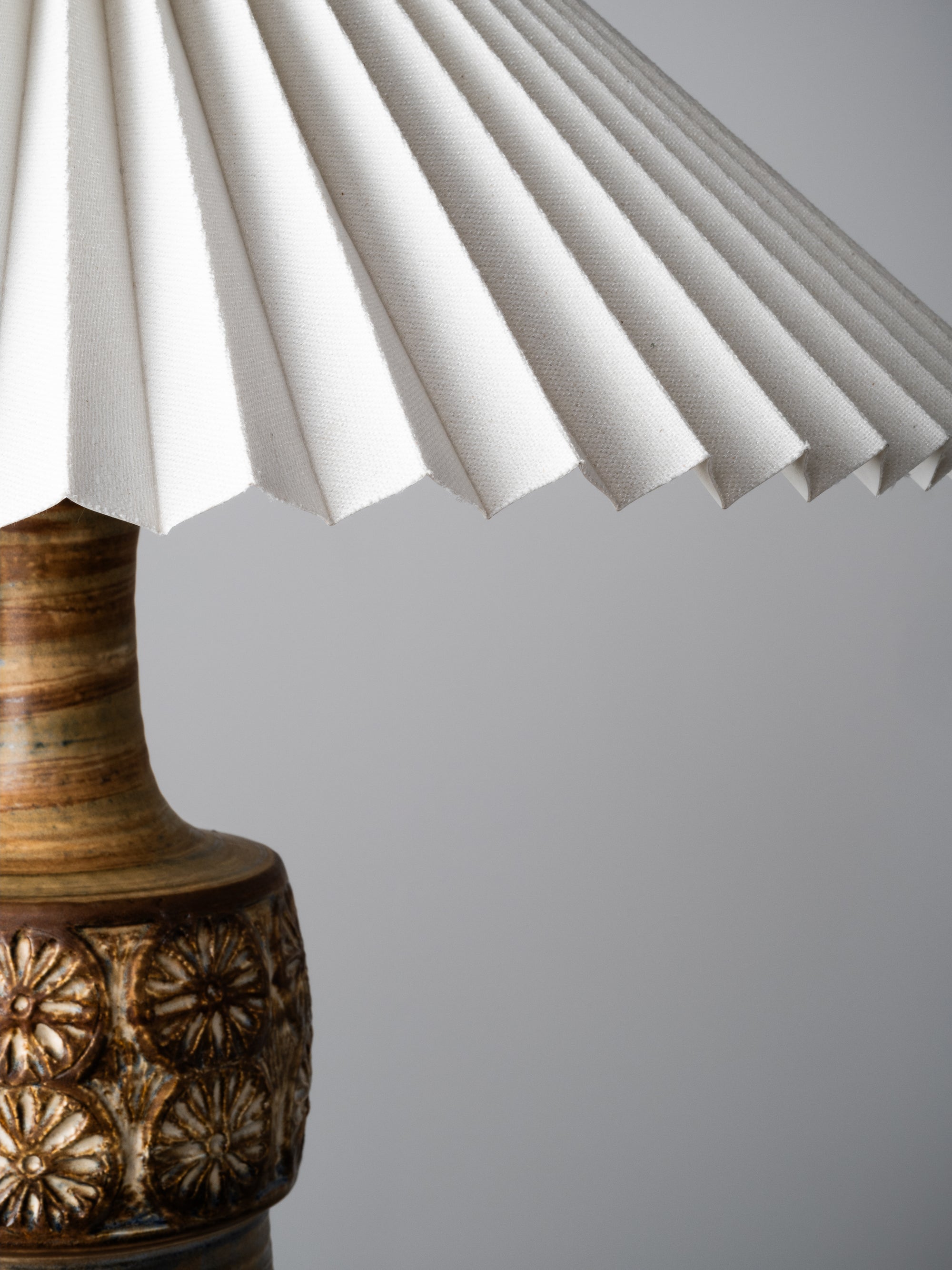 Large Model “3080” Ceramic Table Lamp by Søholm Stentøj, Denmark, 1960s