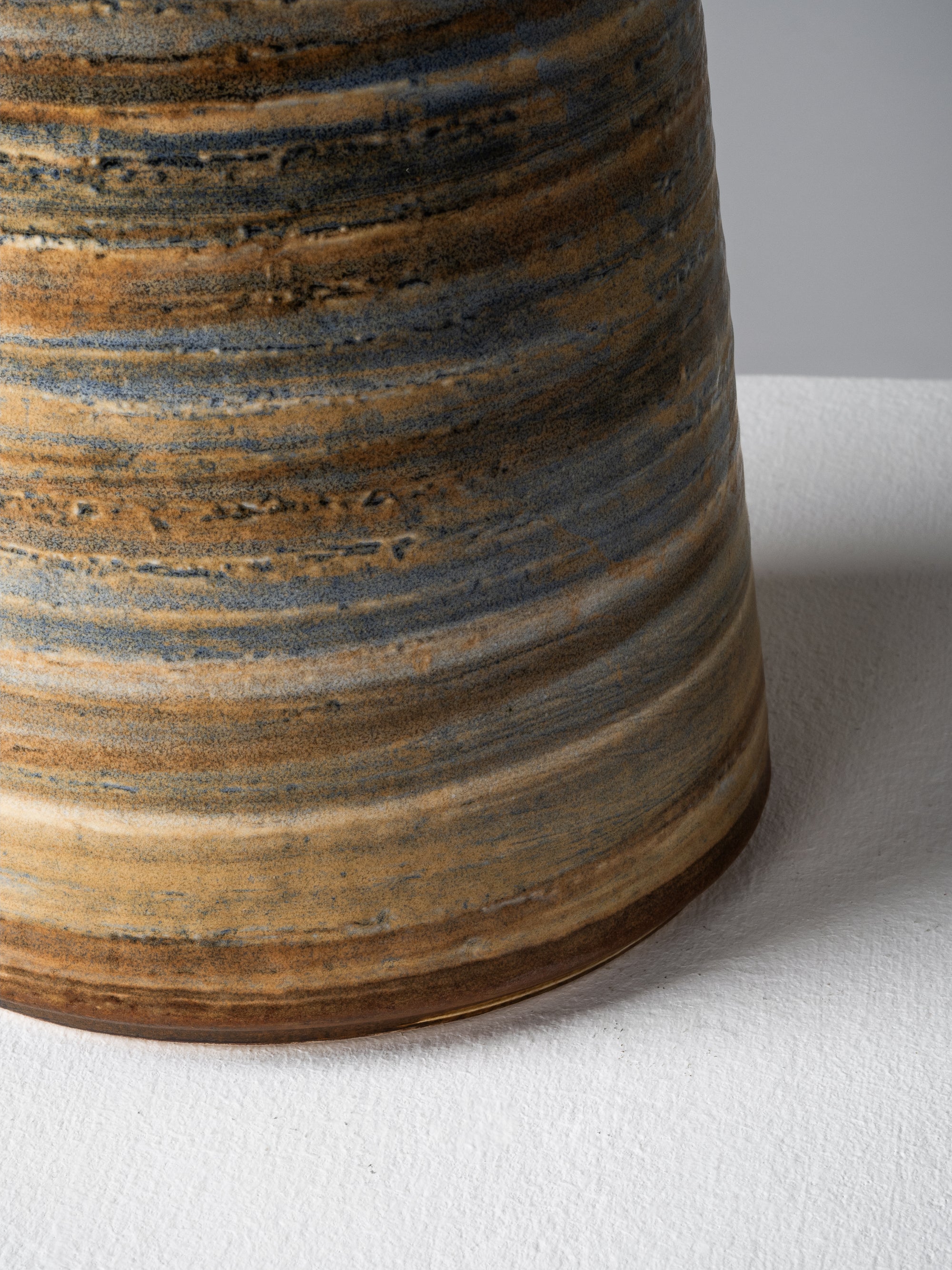 Large Model “3080” Ceramic Table Lamp by Søholm Stentøj, Denmark, 1960s