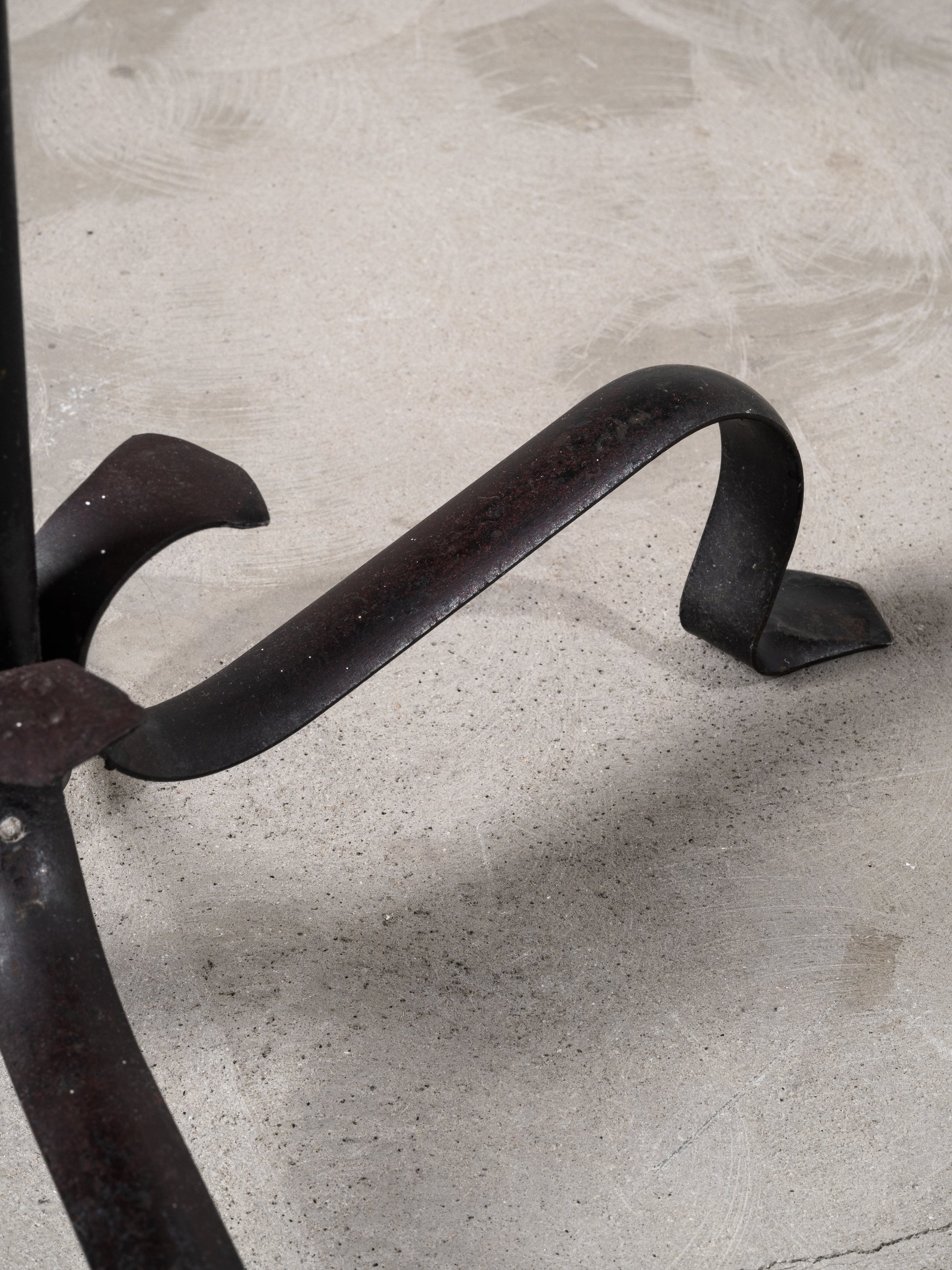 Wrought Iron &amp; Rattan Floor Lamp, Finland, 1930s