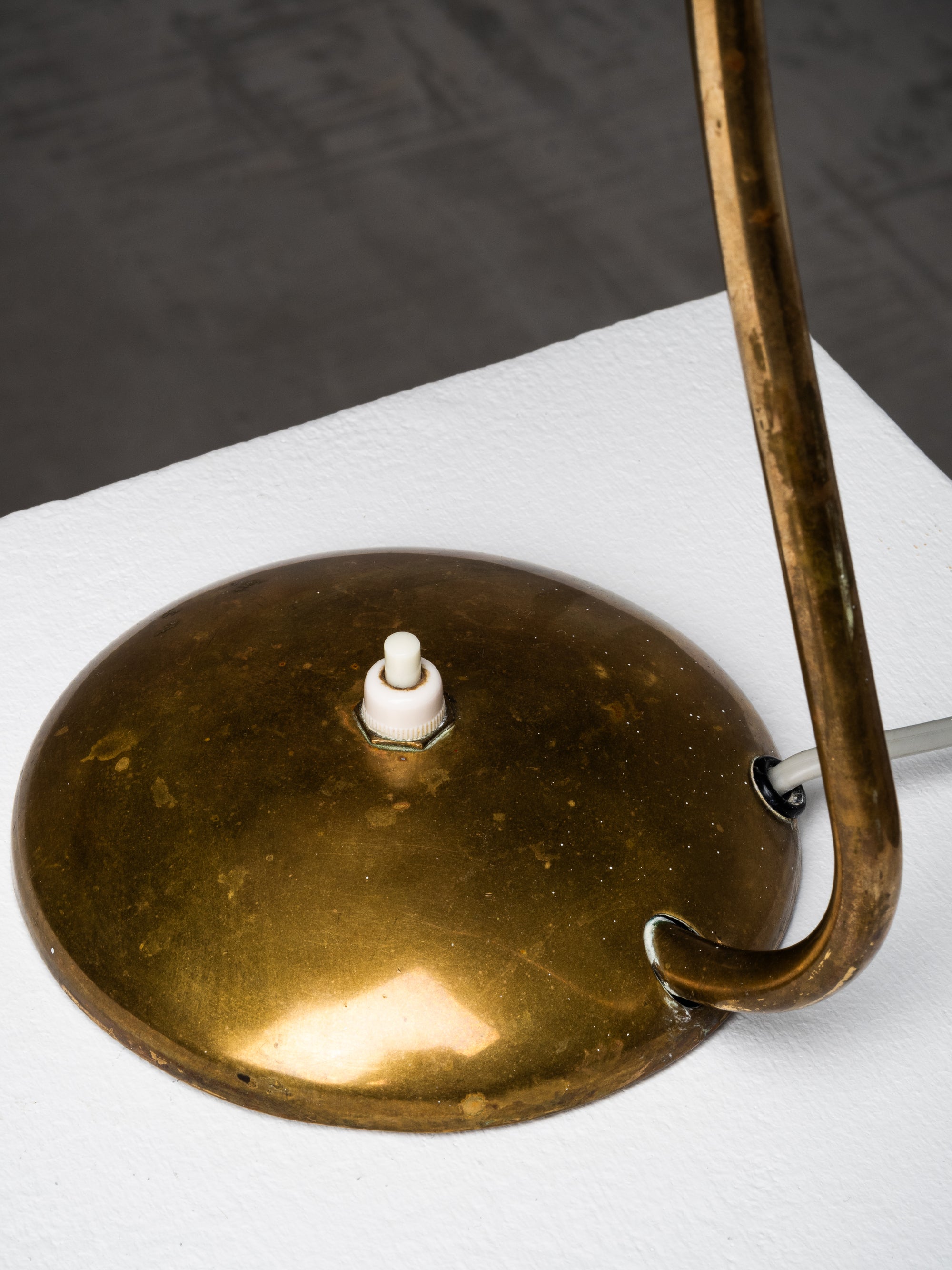 Mid-Century Model “2433” Brass Desk Lamp by Valinte Oy, Finland, 1950s