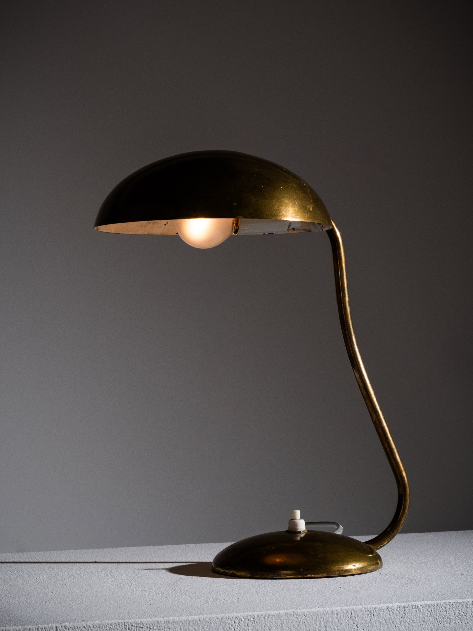 Mid-Century Model “2433” Brass Desk Lamp by Valinte Oy, Finland, 1950s