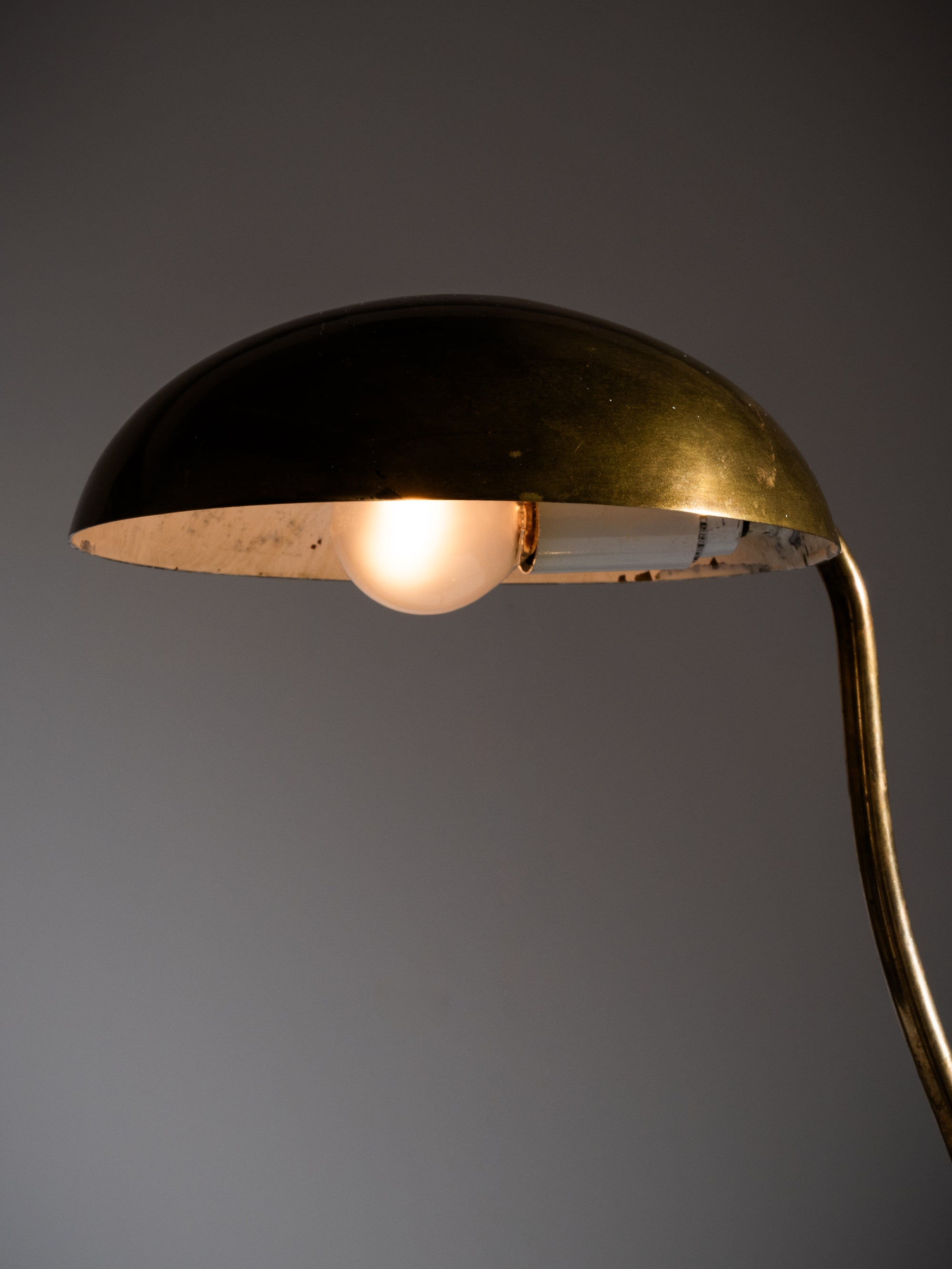 Mid-Century Model “2433” Brass Desk Lamp by Valinte Oy, Finland, 1950s