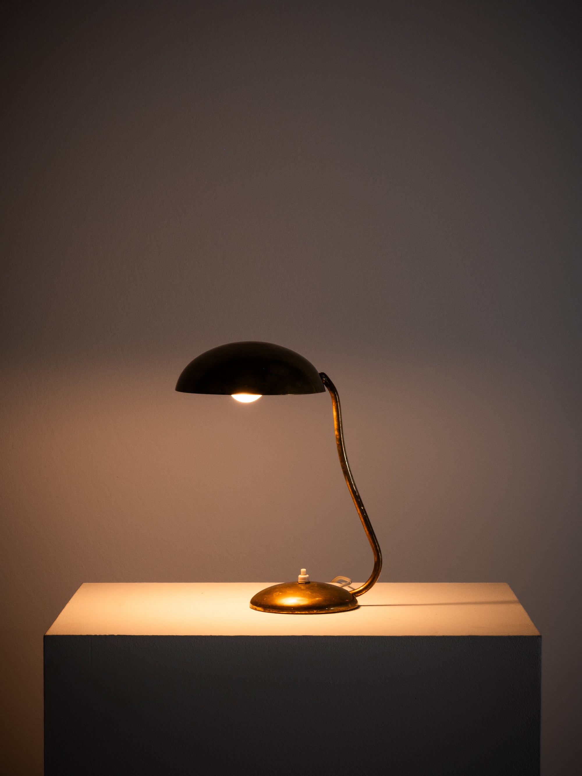 Mid-Century Model “2433” Brass Desk Lamp by Valinte Oy, Finland, 1950s