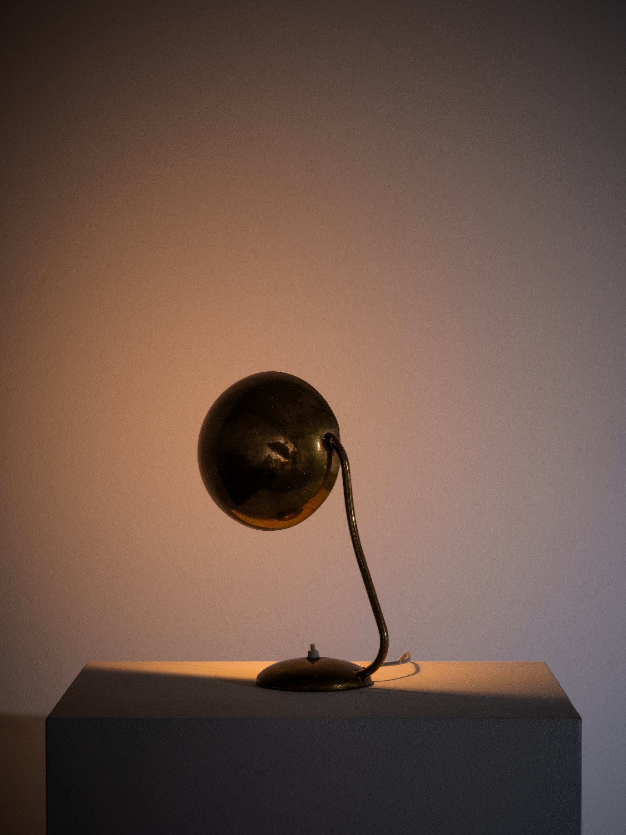 Mid-Century Model “2433” Brass Desk Lamp by Valinte Oy, Finland, 1950s