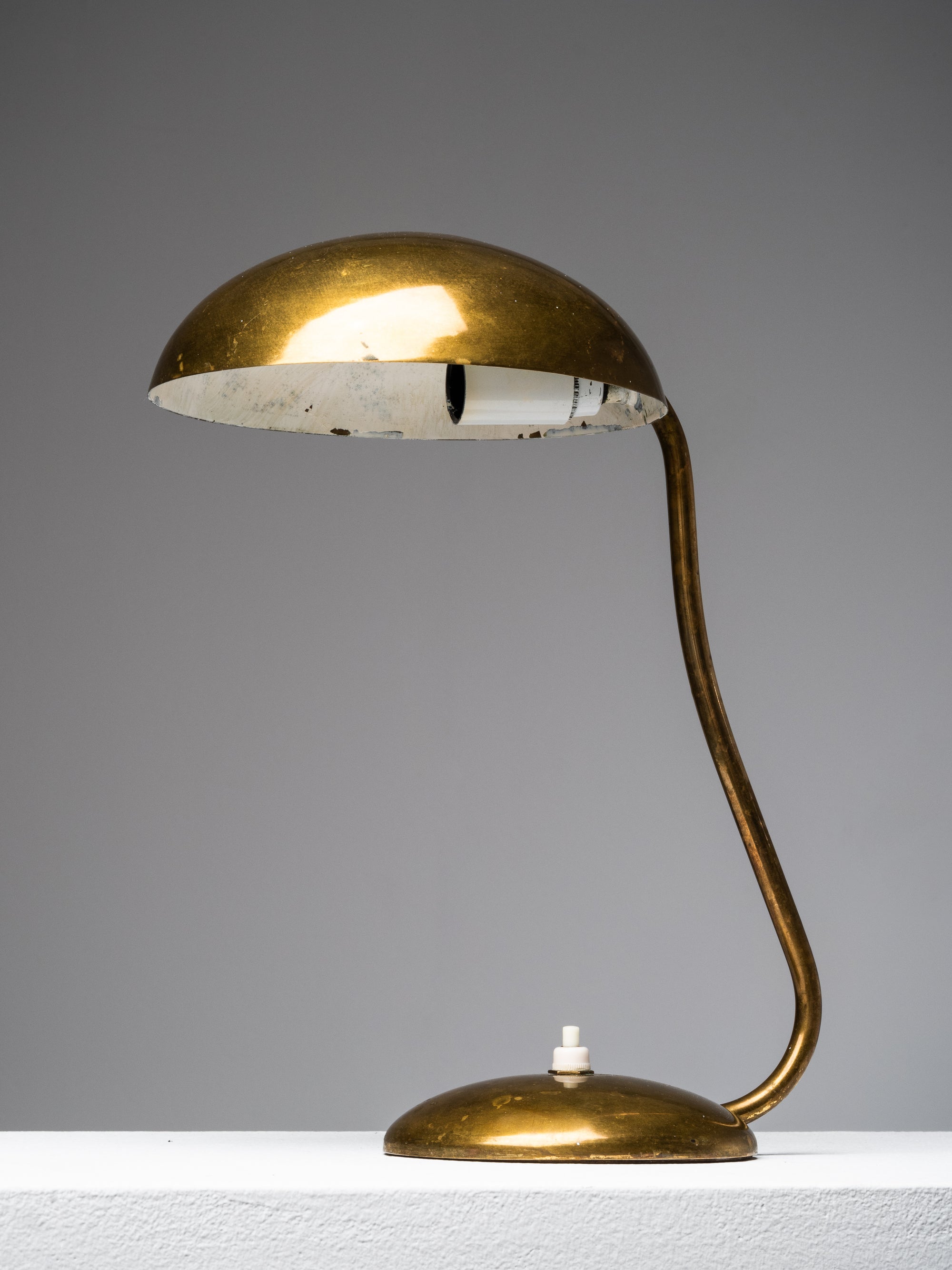 Mid-Century Model “2433” Brass Desk Lamp by Valinte Oy, Finland, 1950s
