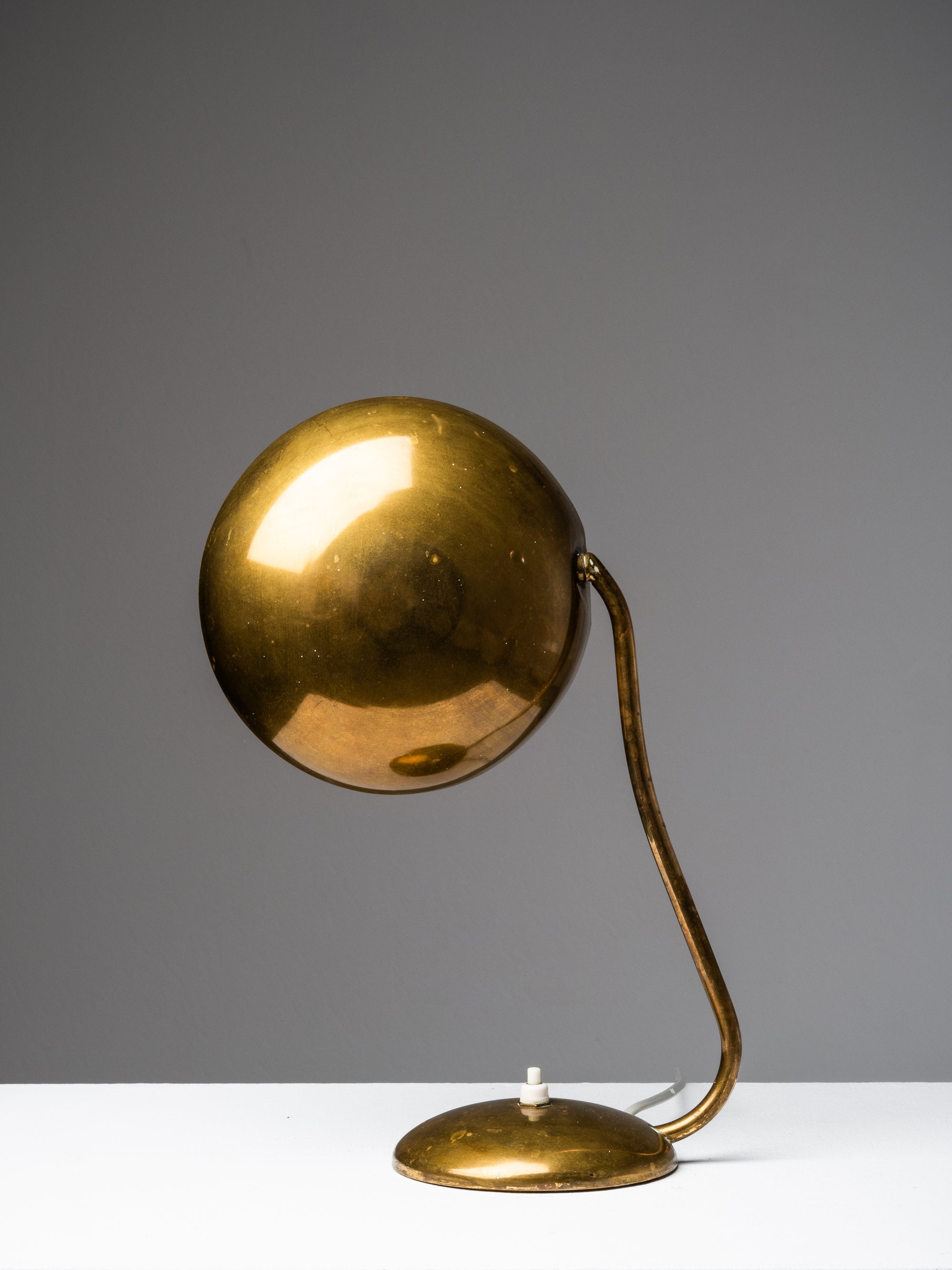 Mid-Century Model “2433” Brass Desk Lamp by Valinte Oy, Finland, 1950s