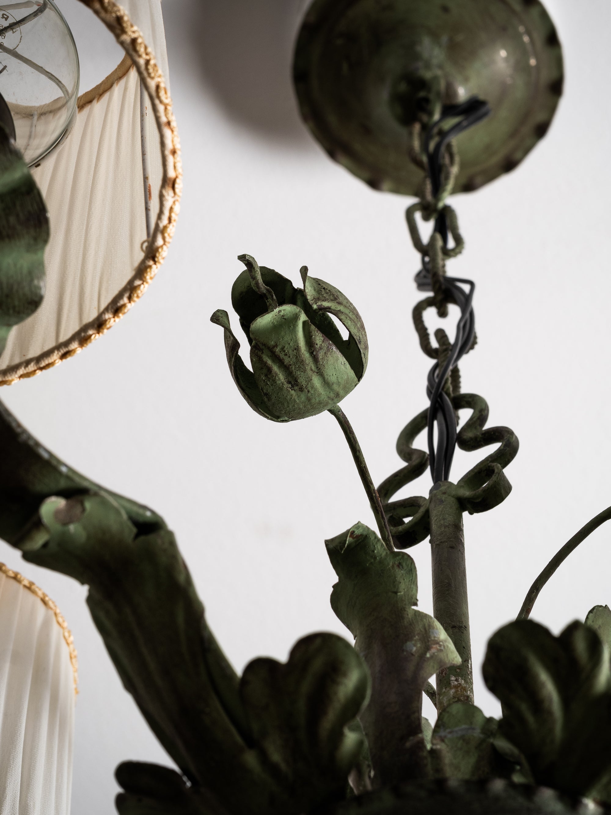 Five-Arm Wrought Iron Chandelier by Taidetakomo Hakkarainen, Finland, 1930s