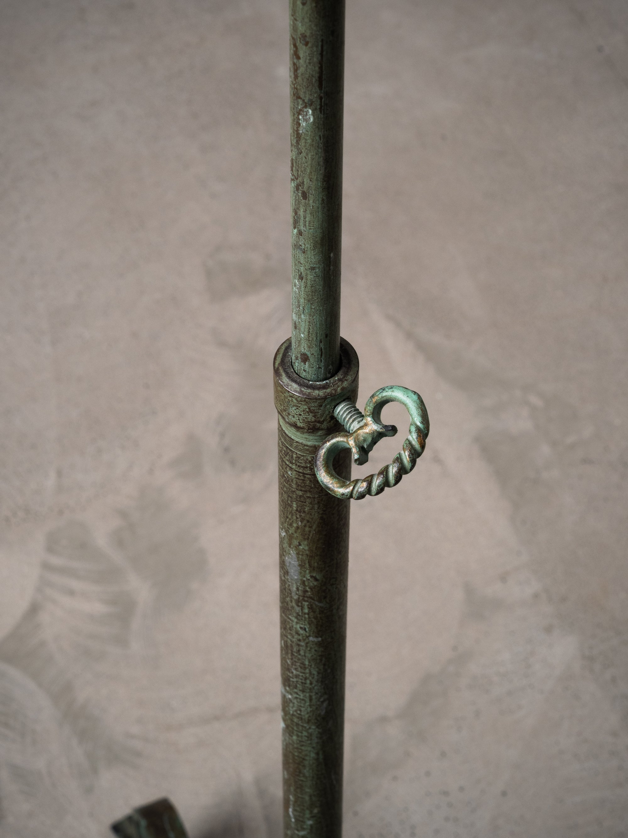 Wrought Iron Floor Lamp Model 808 by Taidetakomo Hakkarainen, Finland, 1930s