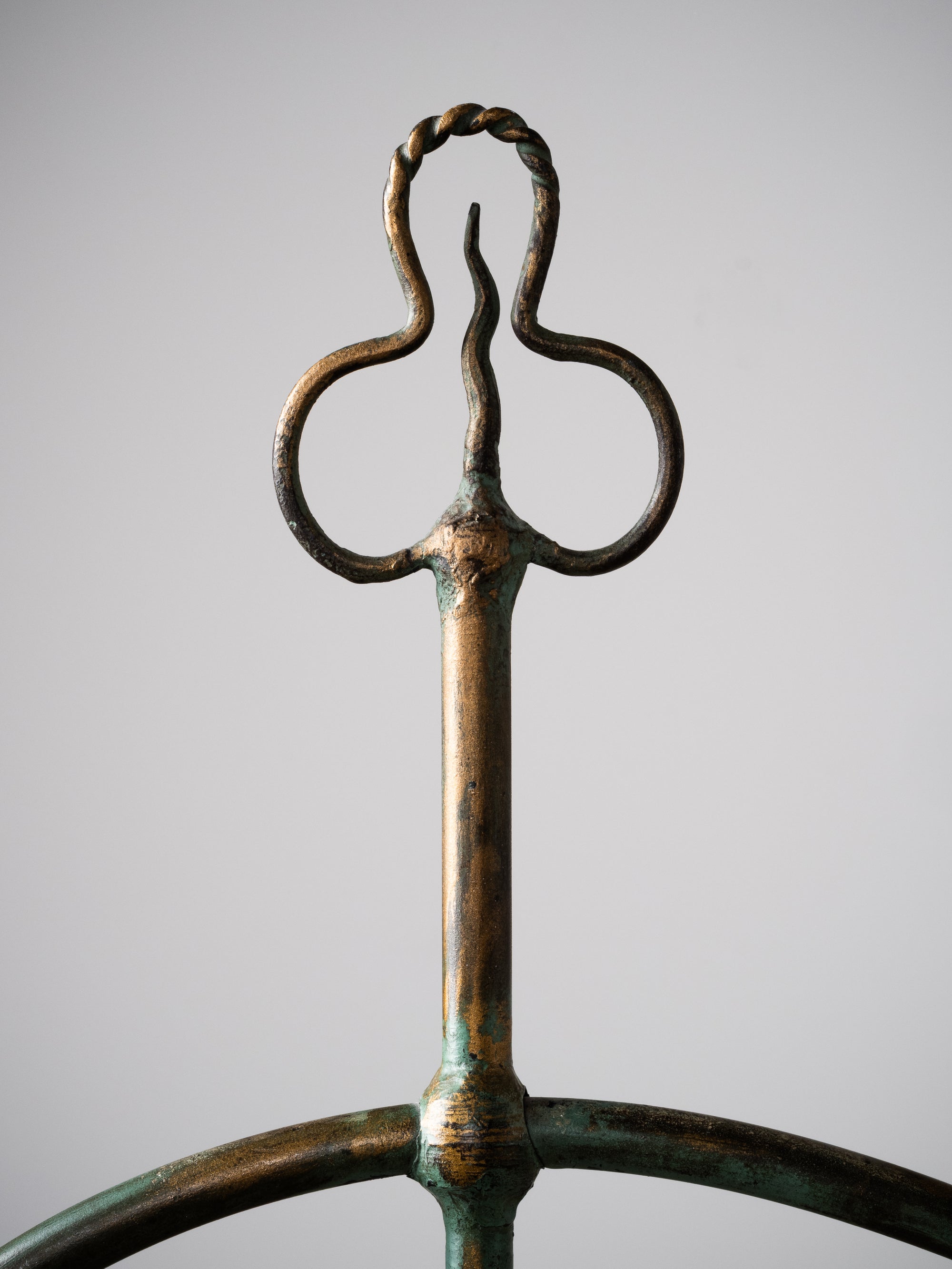 Wrought Iron Floor Lamp Model 808 by Taidetakomo Hakkarainen, Finland, 1930s