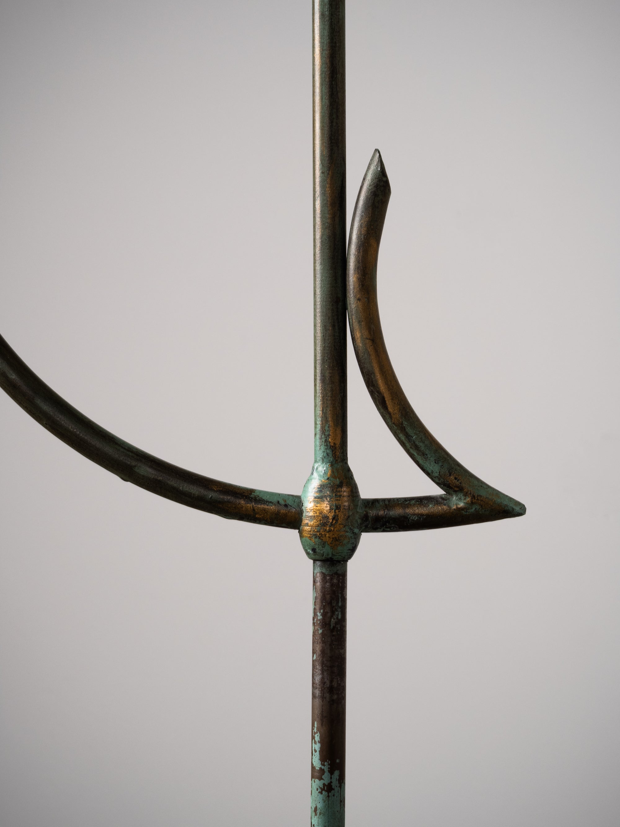 Wrought Iron Floor Lamp Model 808 by Taidetakomo Hakkarainen, Finland, 1930s