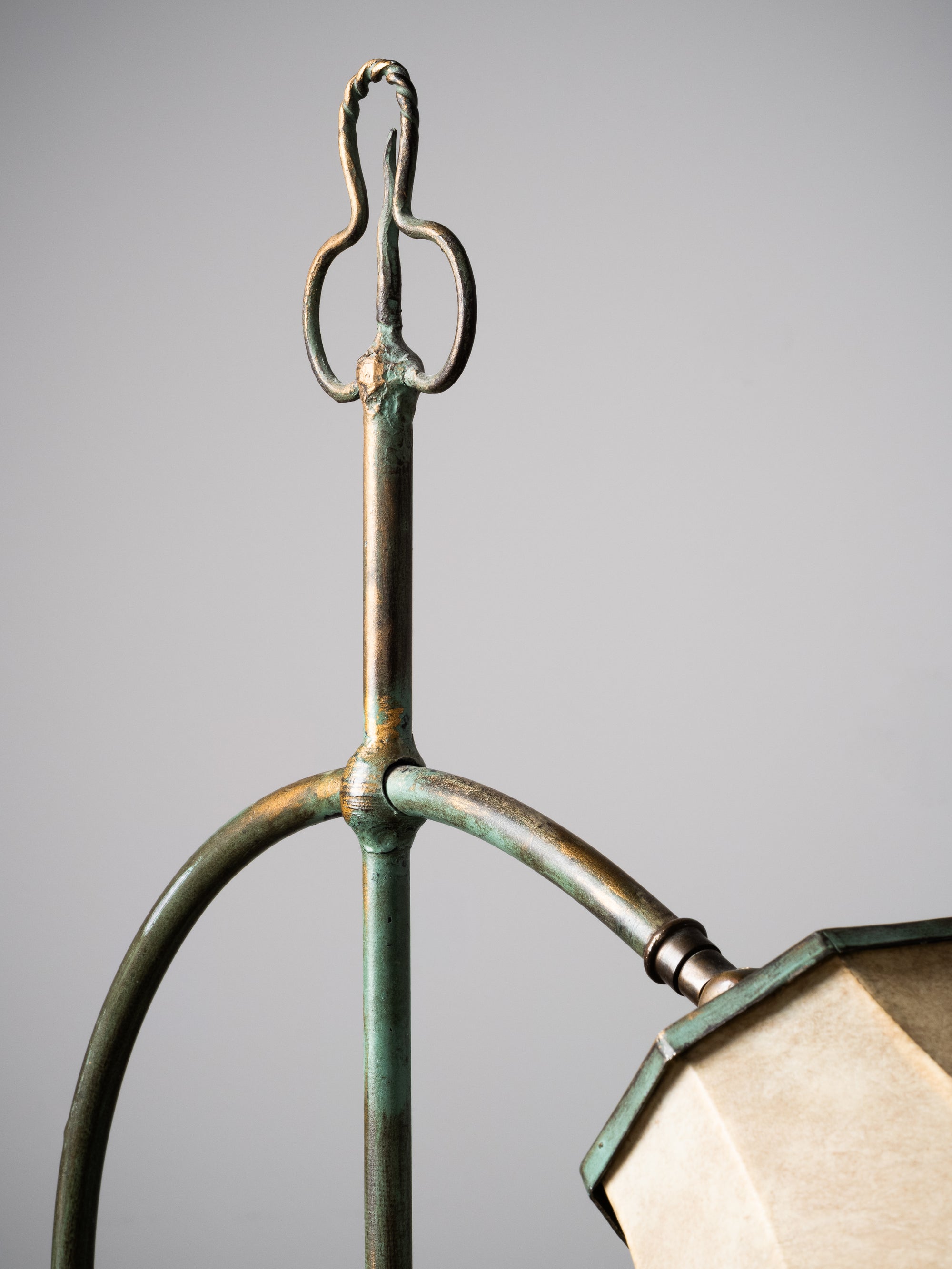 Wrought Iron Floor Lamp Model 808 by Taidetakomo Hakkarainen, Finland, 1930s