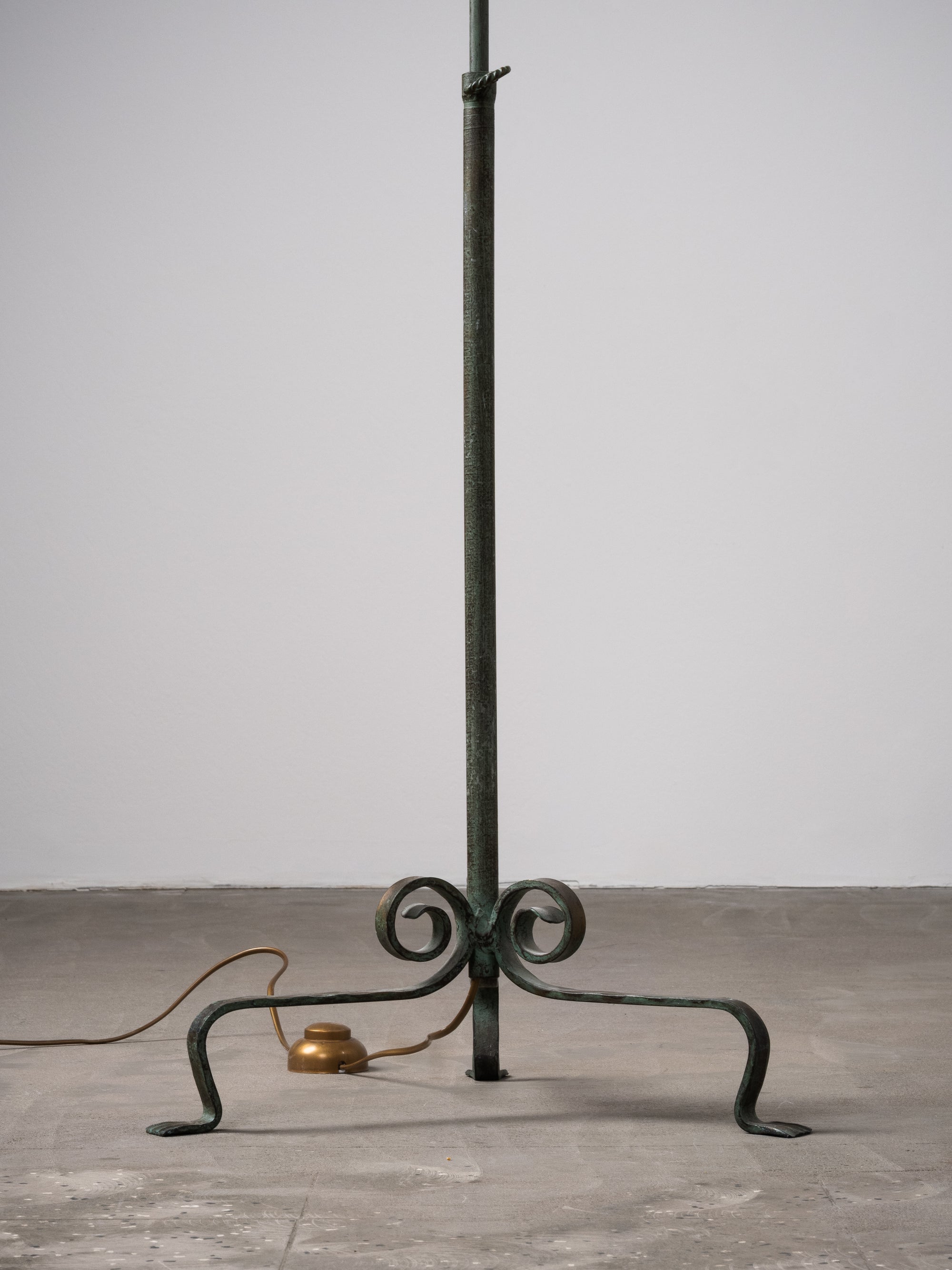 Wrought Iron Floor Lamp Model 808 by Taidetakomo Hakkarainen, Finland, 1930s