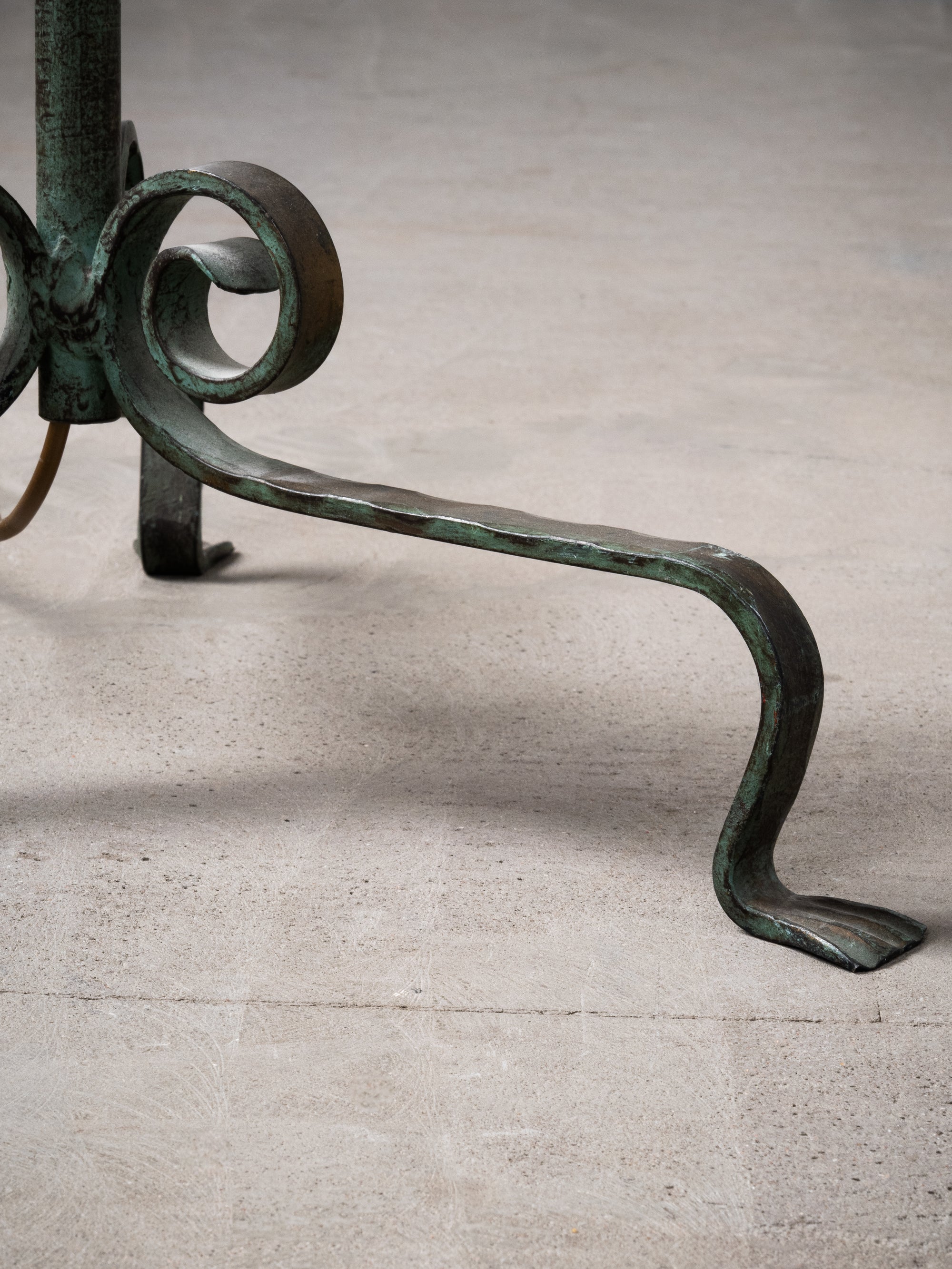 Wrought Iron Floor Lamp Model 808 by Taidetakomo Hakkarainen, Finland, 1930s