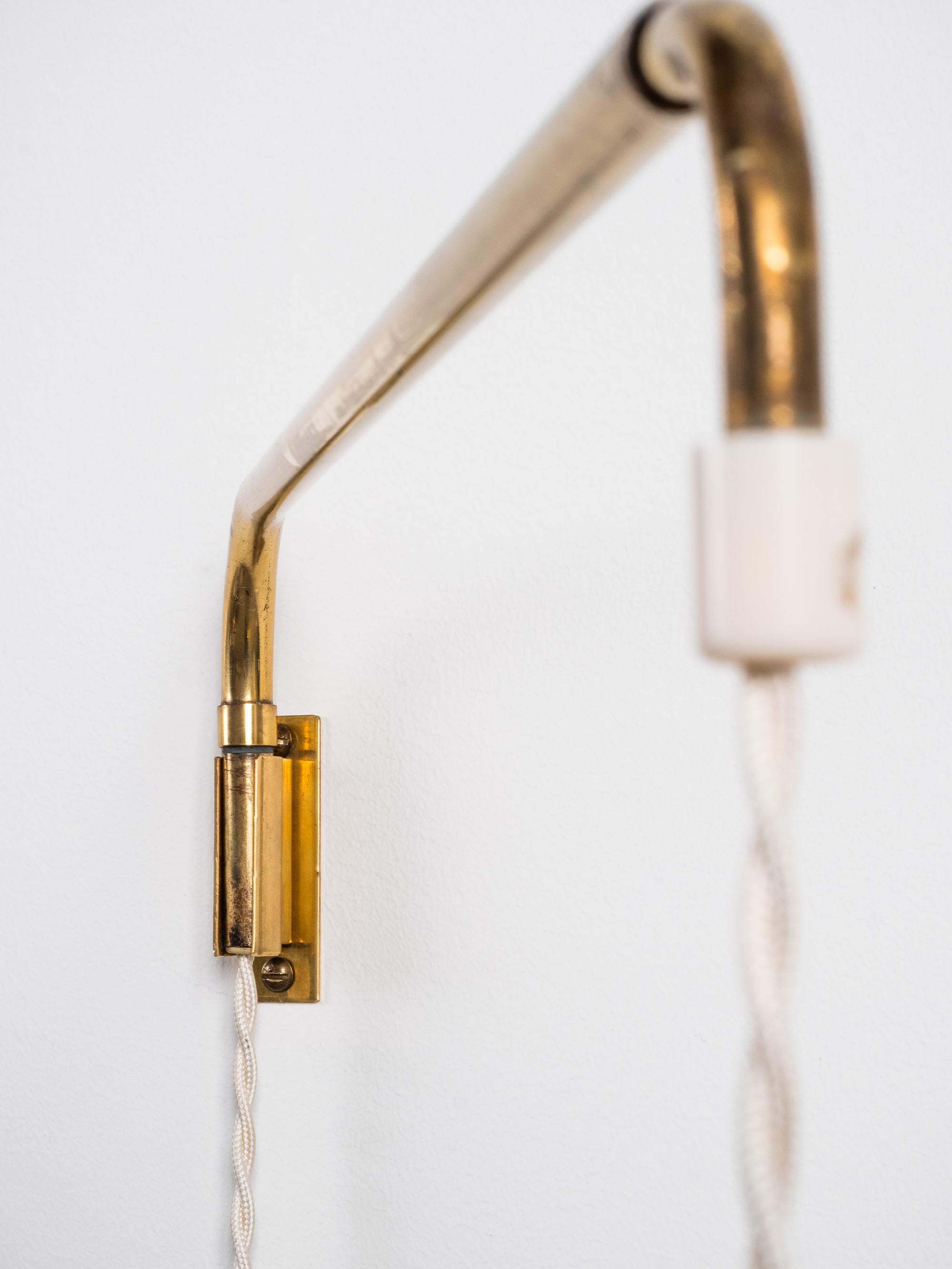 Adjustable Brass Wall Lamp by Lisa Johansson-Pape for Orno, Finland, 1950s
