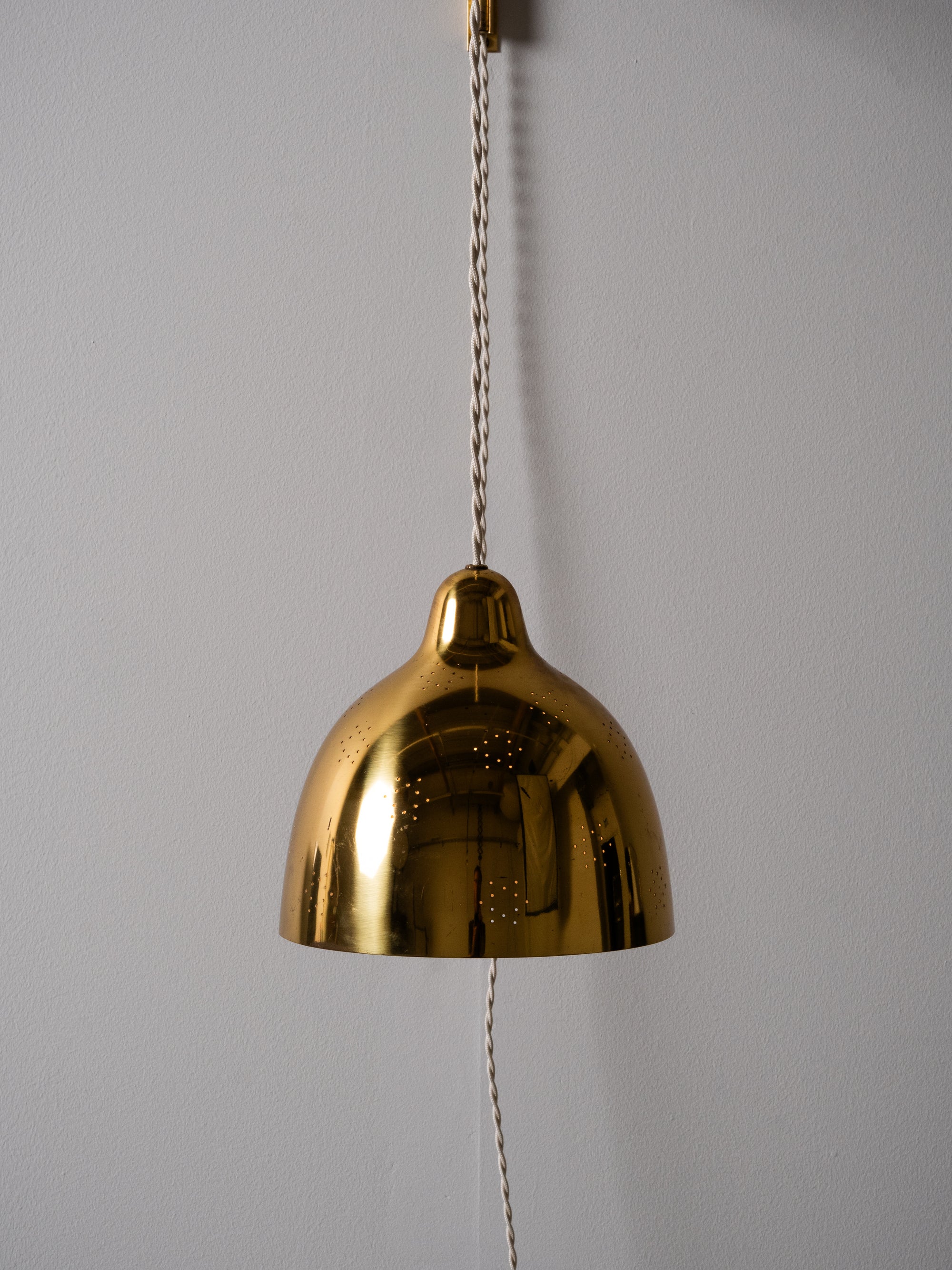 Adjustable Brass Wall Lamp by Lisa Johansson-Pape for Orno, Finland, 1950s