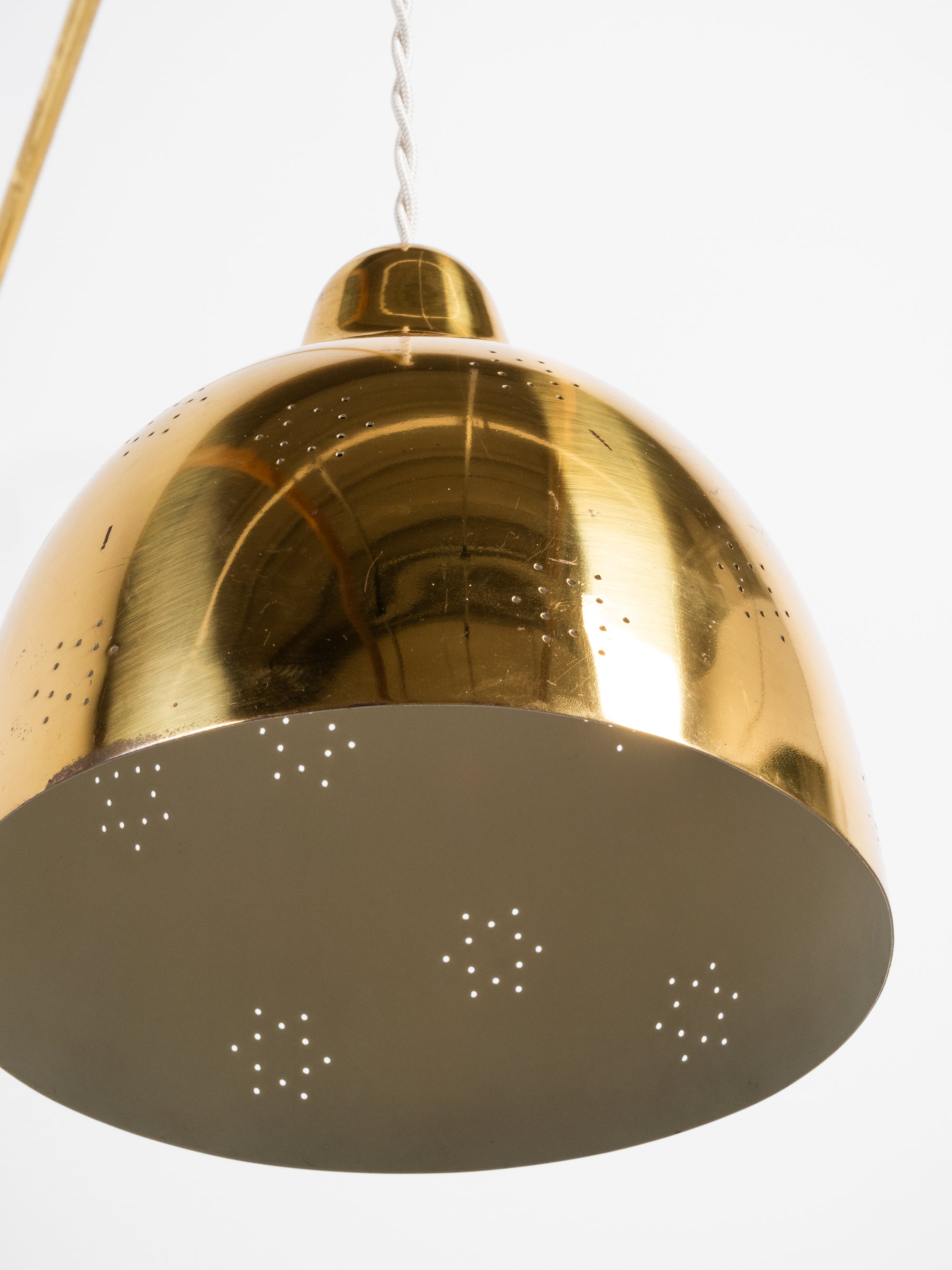 Adjustable Brass Wall Lamp by Lisa Johansson-Pape for Orno, Finland, 1950s