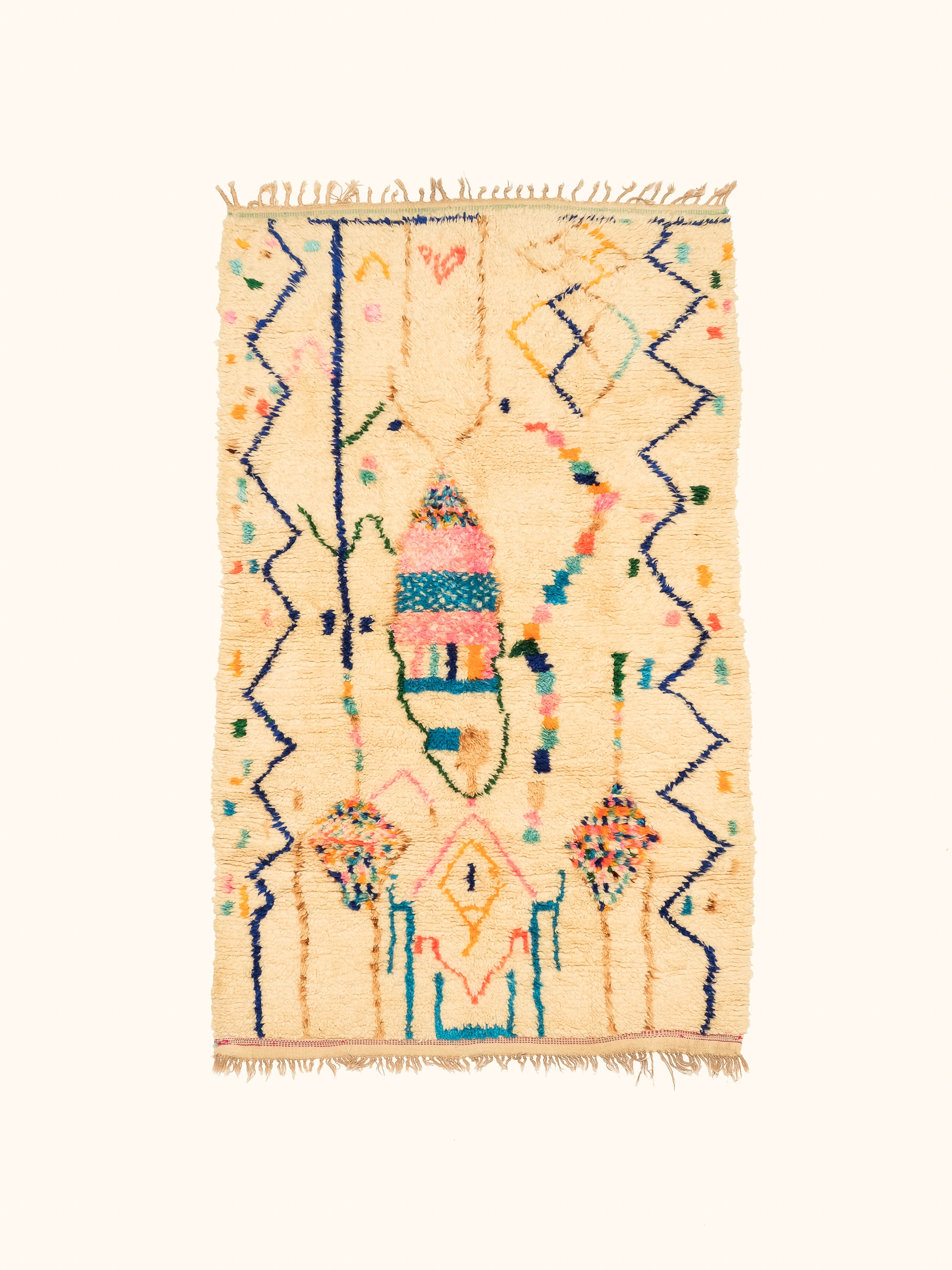 Moroccan Wool Rug | 260 x 134 cm