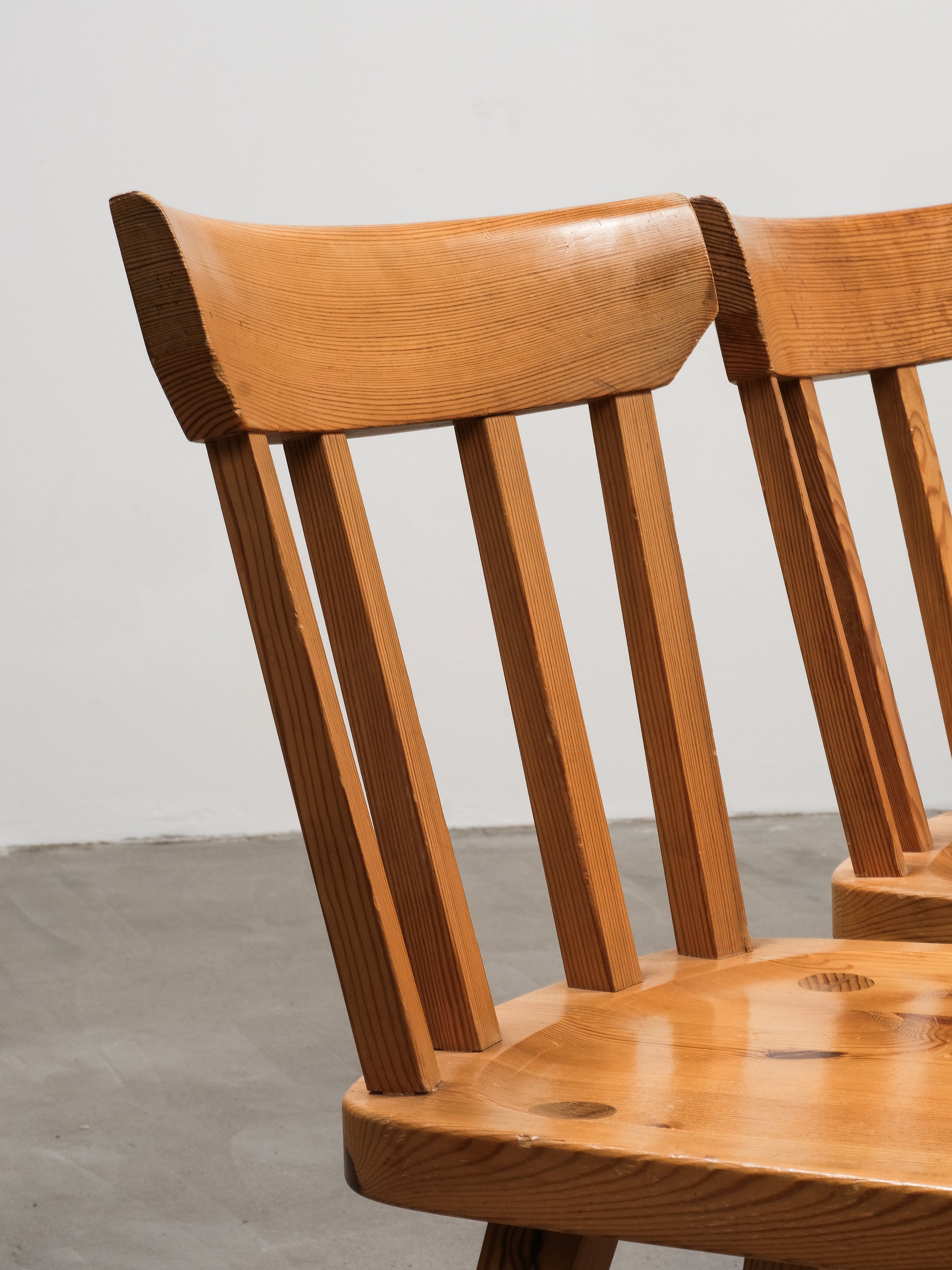 Pine Dining Chairs by Göran Malmvall for Karl Andersson &amp; Söner, 1970s, Set of 8