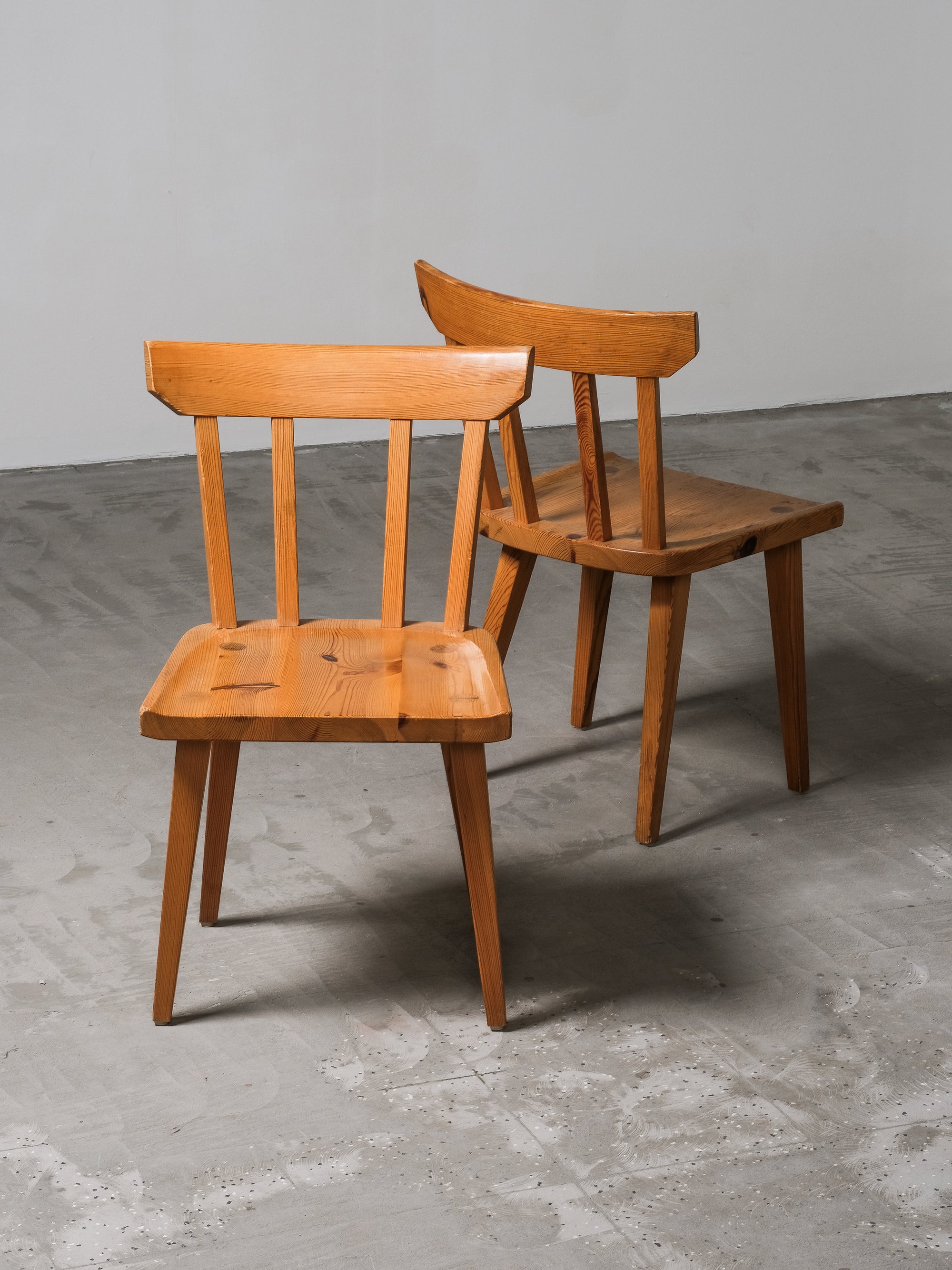 Pine Dining Chairs by Göran Malmvall for Karl Andersson &amp; Söner, 1970s, Set of 8