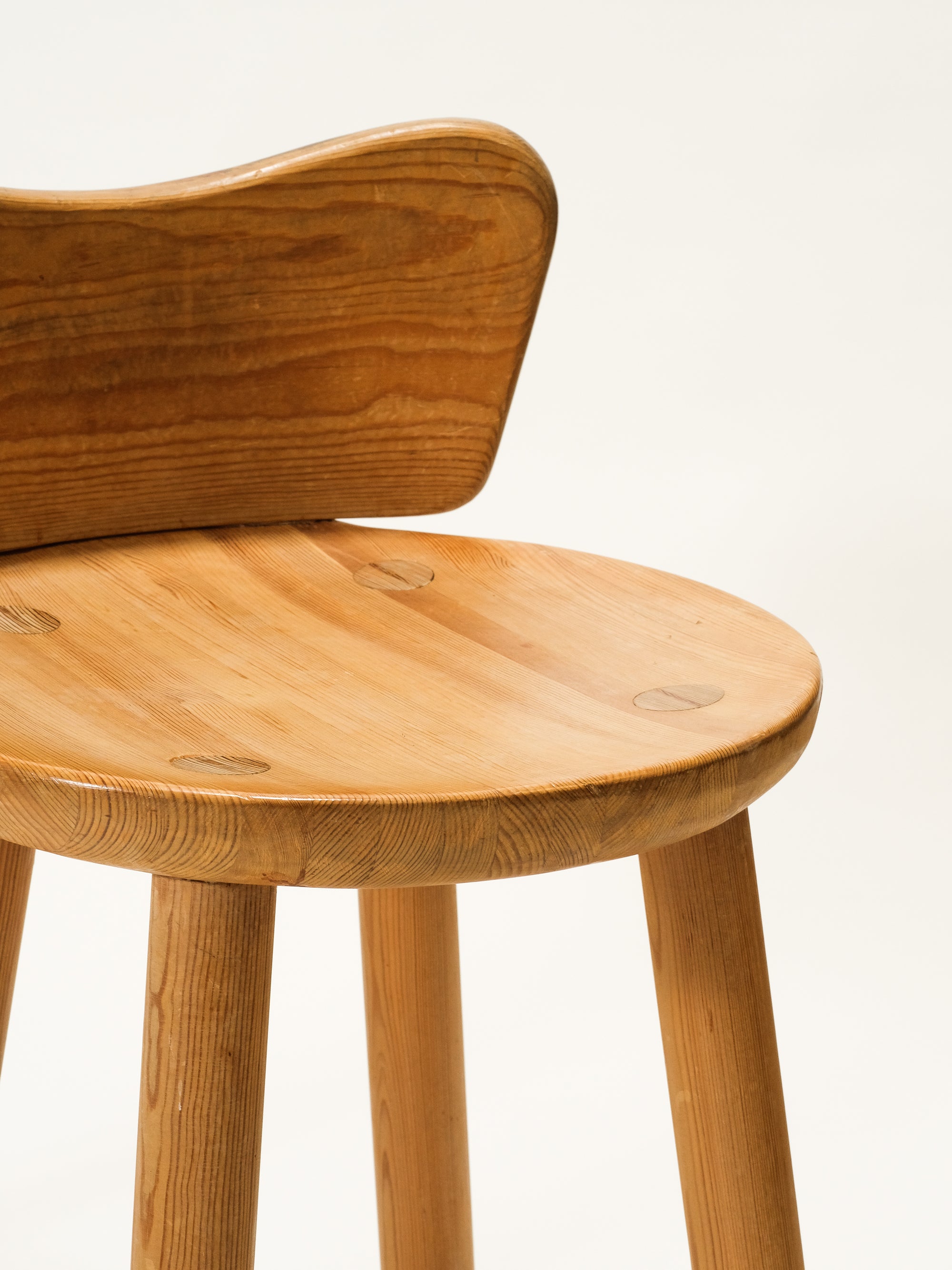 Mid-Century Pine Barstools