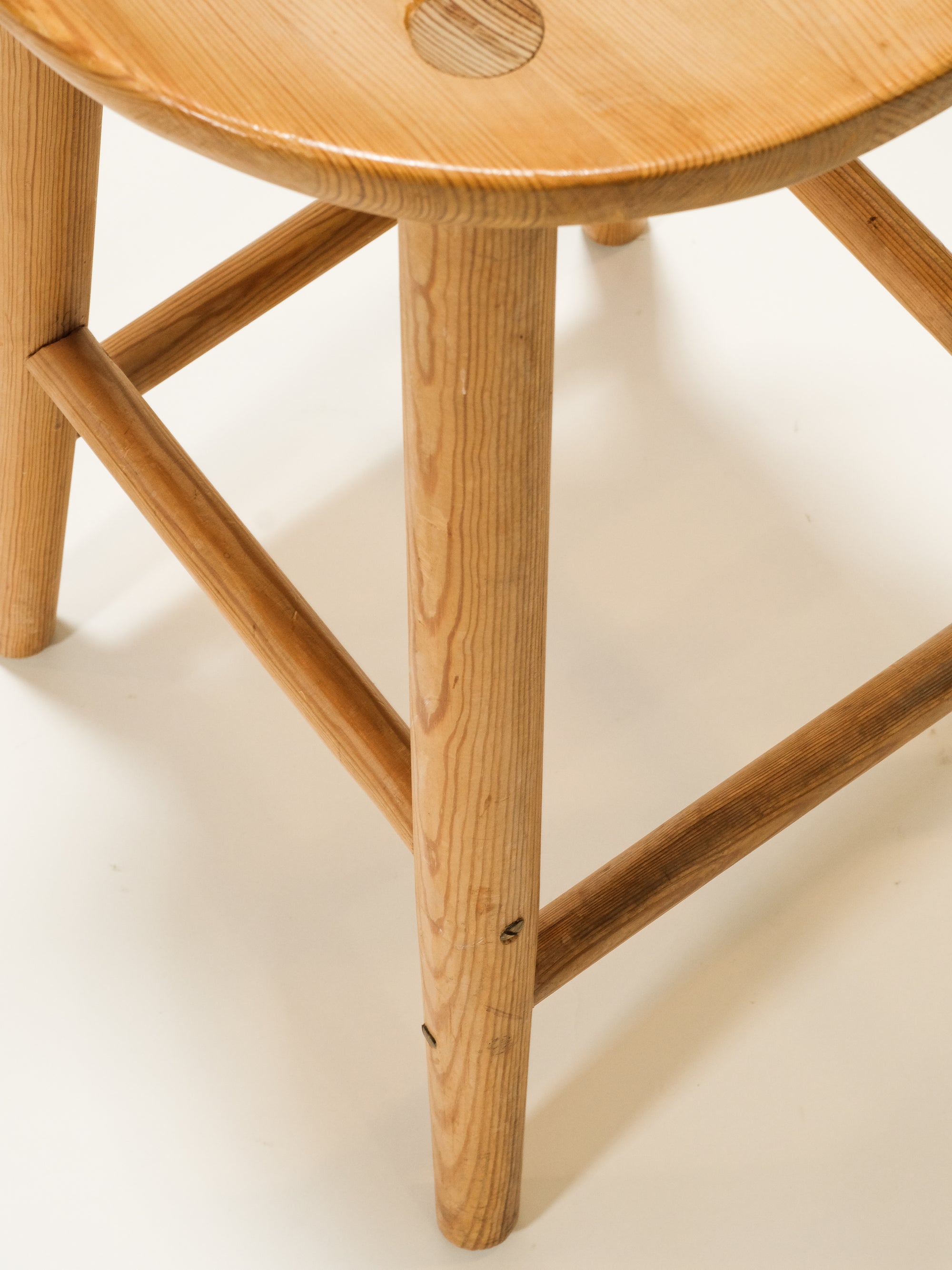 Mid-Century Pine Barstools