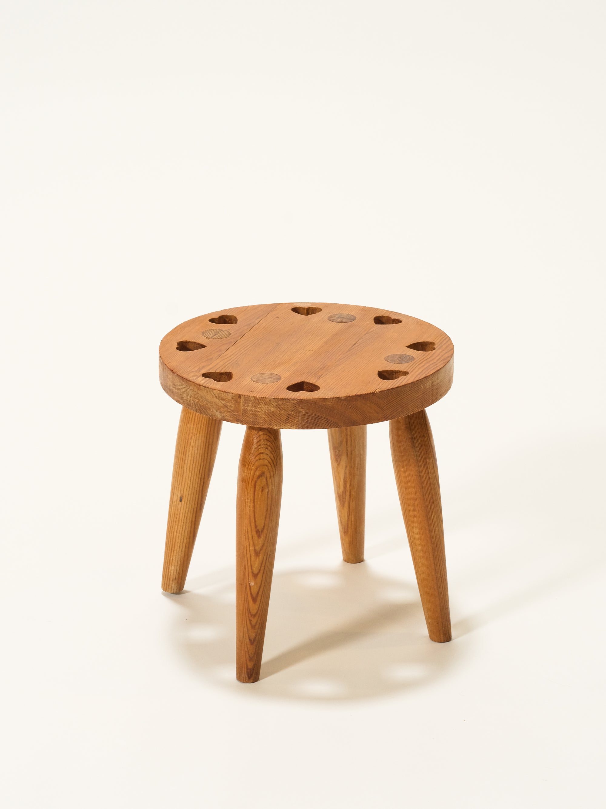 Mid-Century Swedish Pine Stool