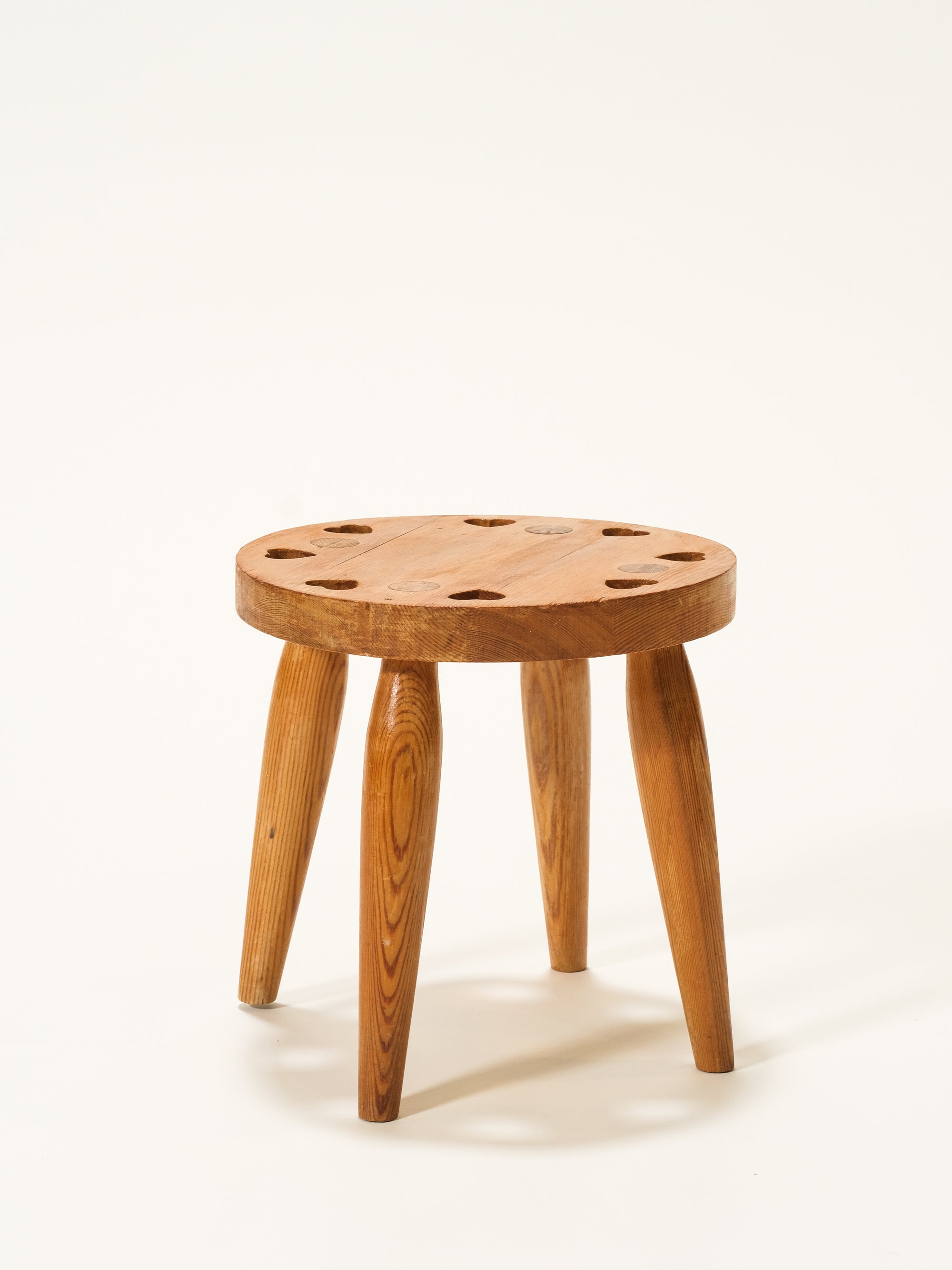 Mid-Century Swedish Pine Stool