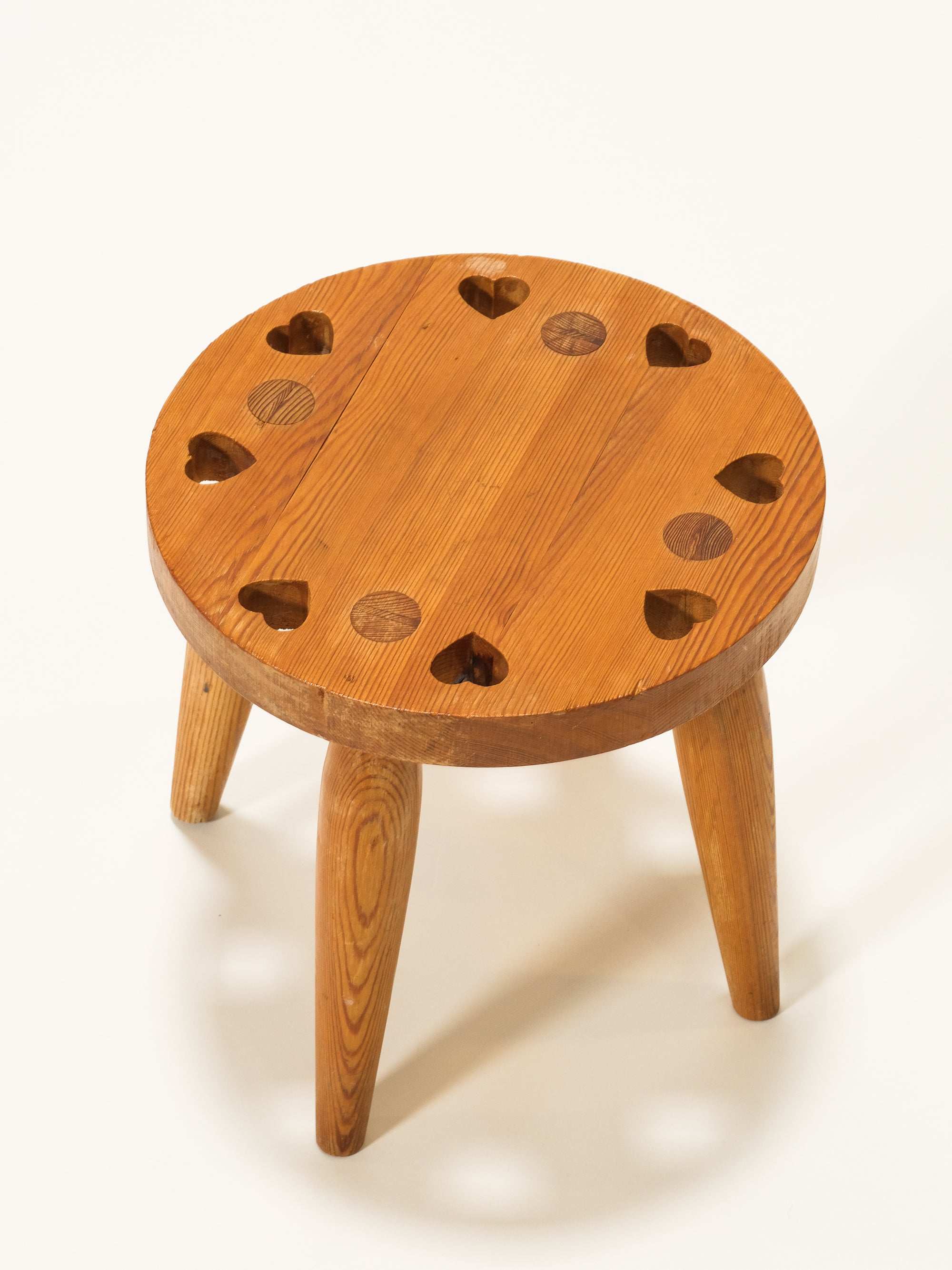 Mid-Century Swedish Pine Stool