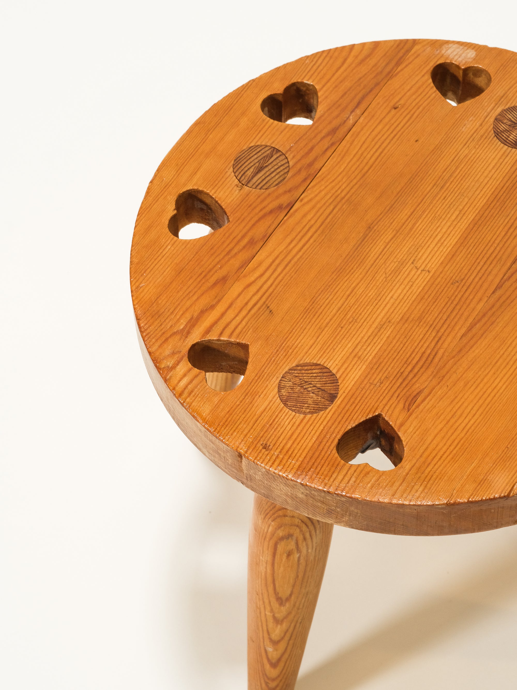 Mid-Century Swedish Pine Stool