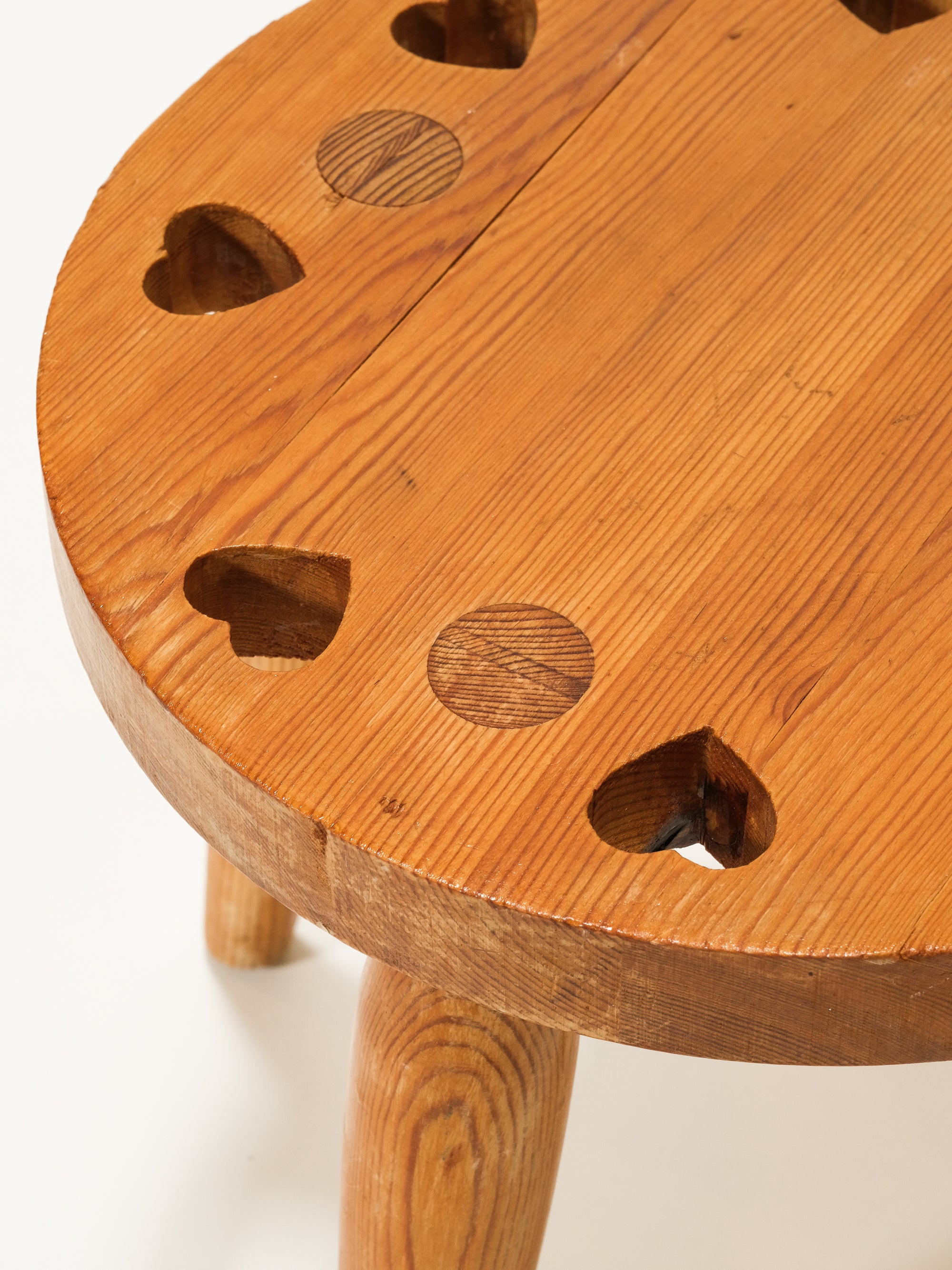 Mid-Century Swedish Pine Stool