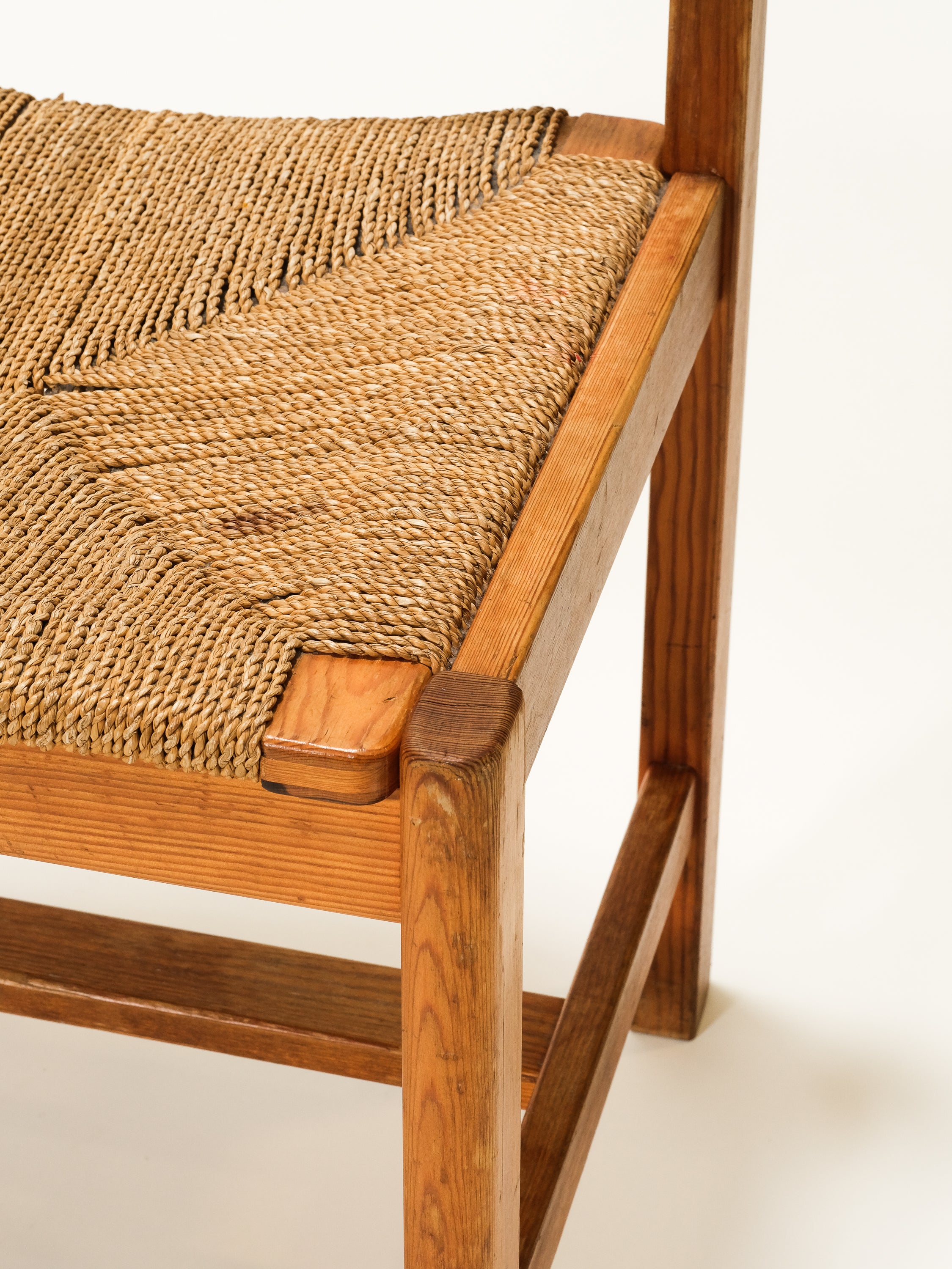 "Asserbo" Pine & Papercord Chair by Børge Mogensen for Karl Andersson & Söner